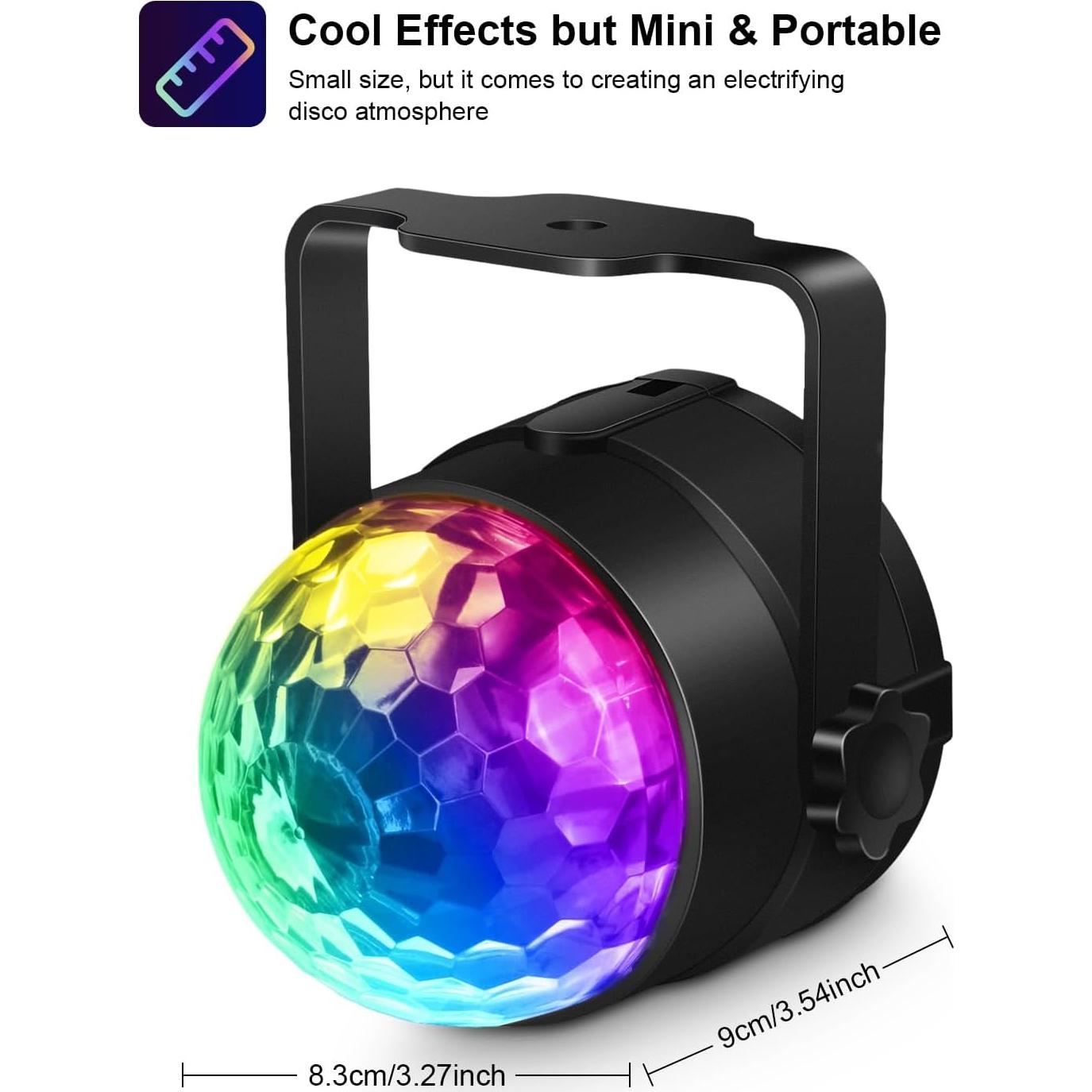 Luz de Fiesta Luditek GT019 con Control Remoto y Sonido