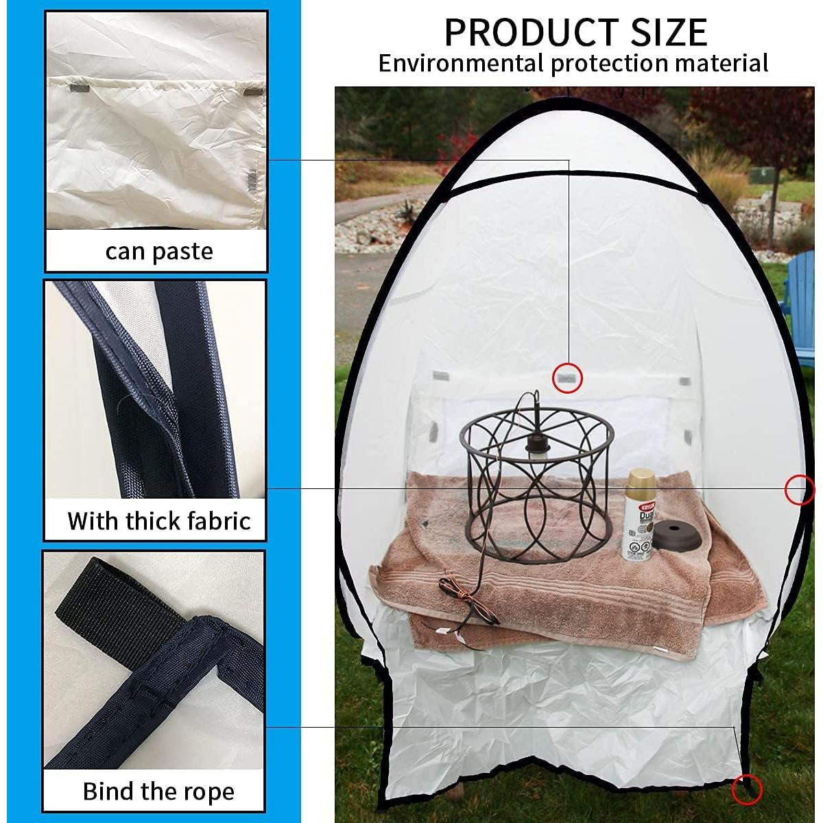 Cabina de Pintura Portátil PLANTIONAL 0.94x0.97x1.01m