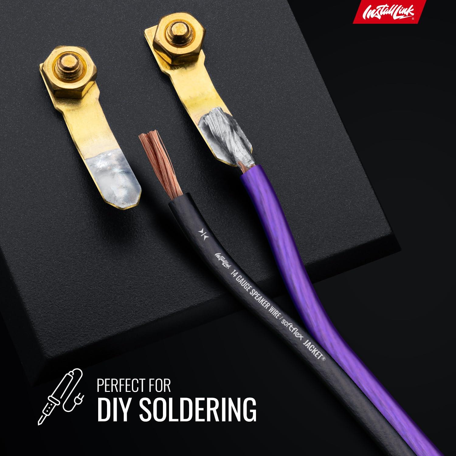 Cable de altavoz 14 AWG Install Link 30,5 m CCA estéreos