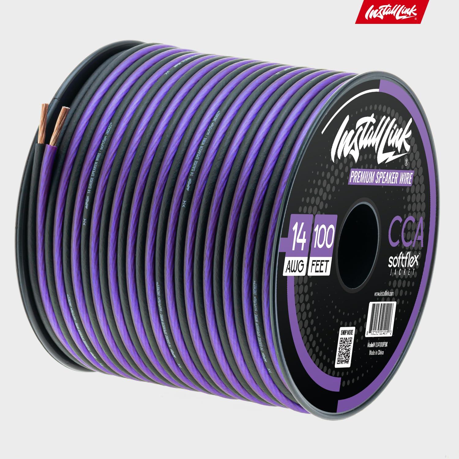 Cable de altavoz 14 AWG Install Link 30,5 m CCA estéreos