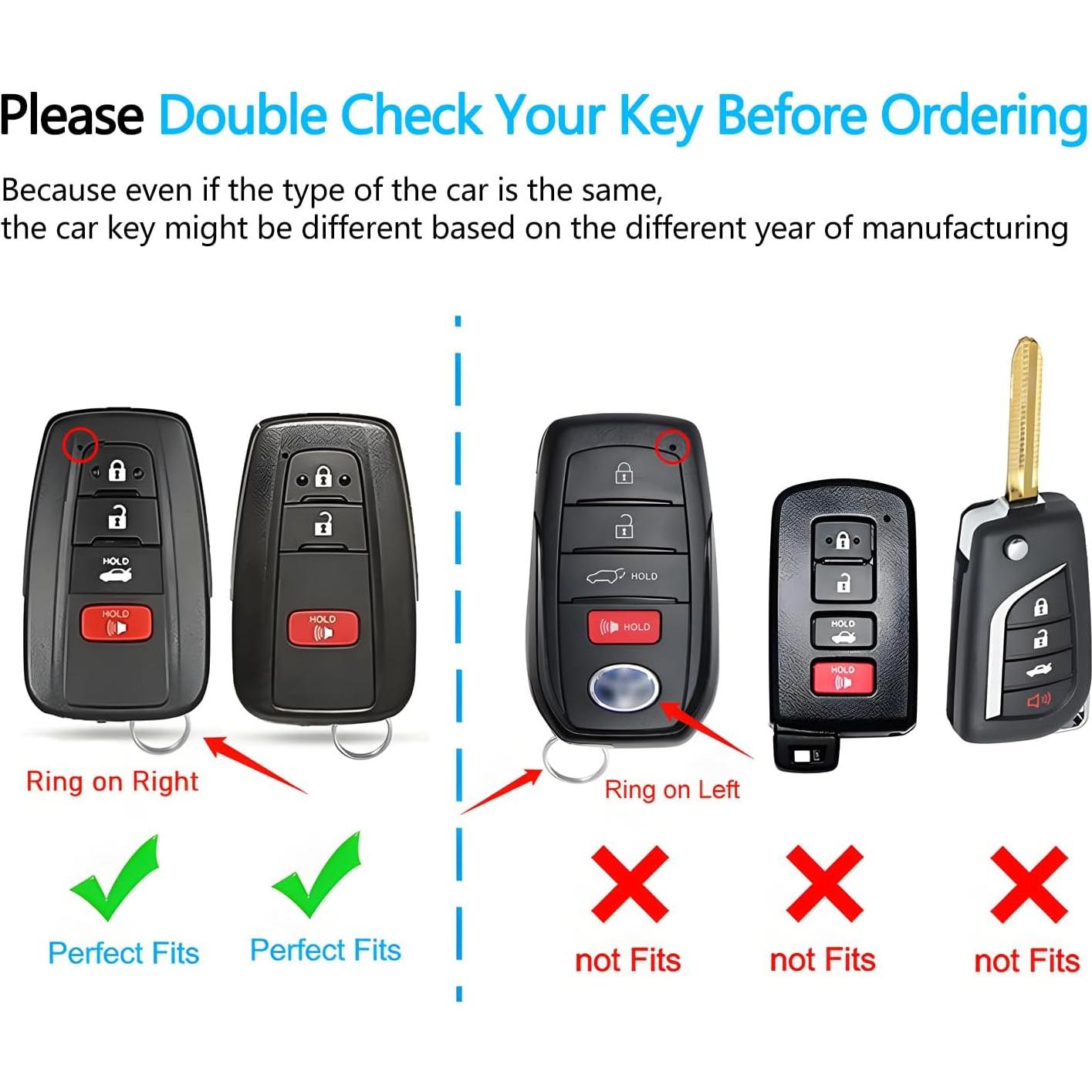 Cubierta de Llave Toyota Autophone 3-4 Botones TPU Negro