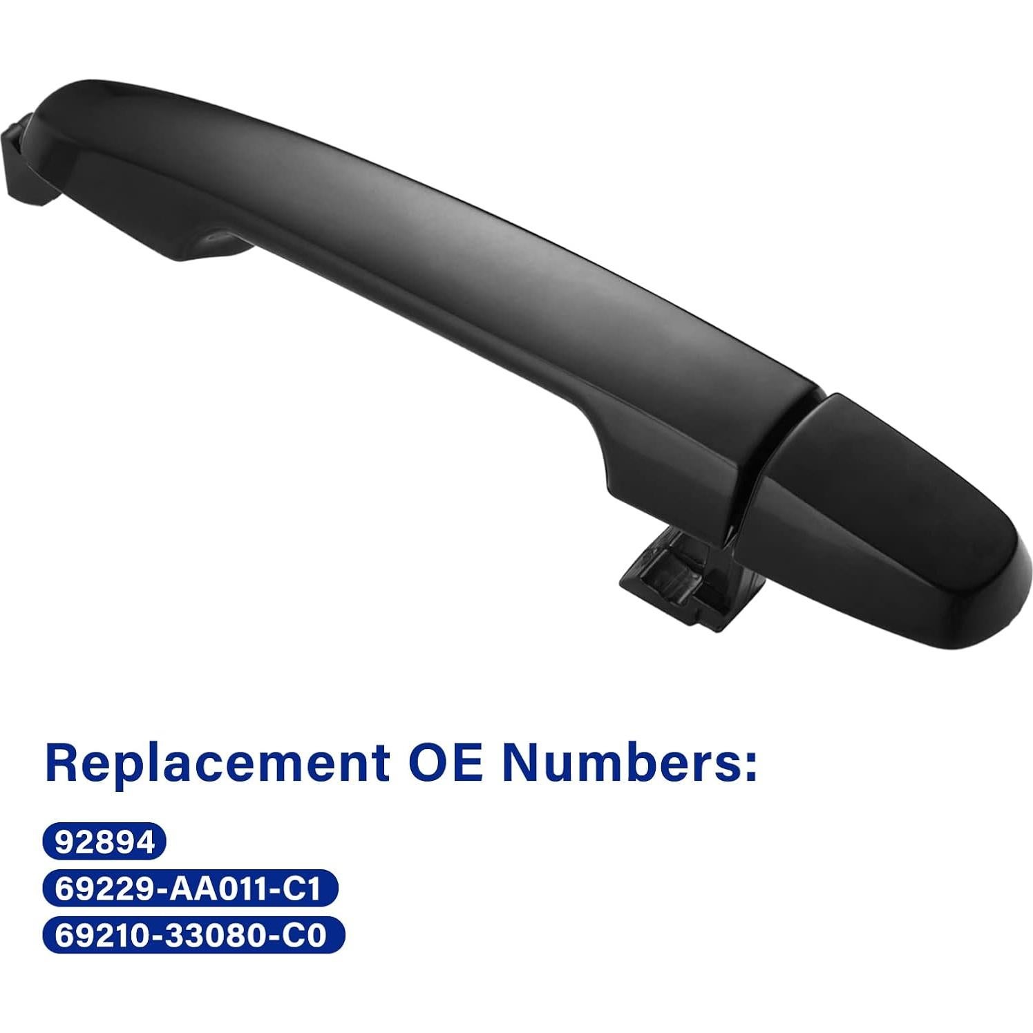 Mango de puerta trasera Lcyolada para Toyota y Pontiac, negro