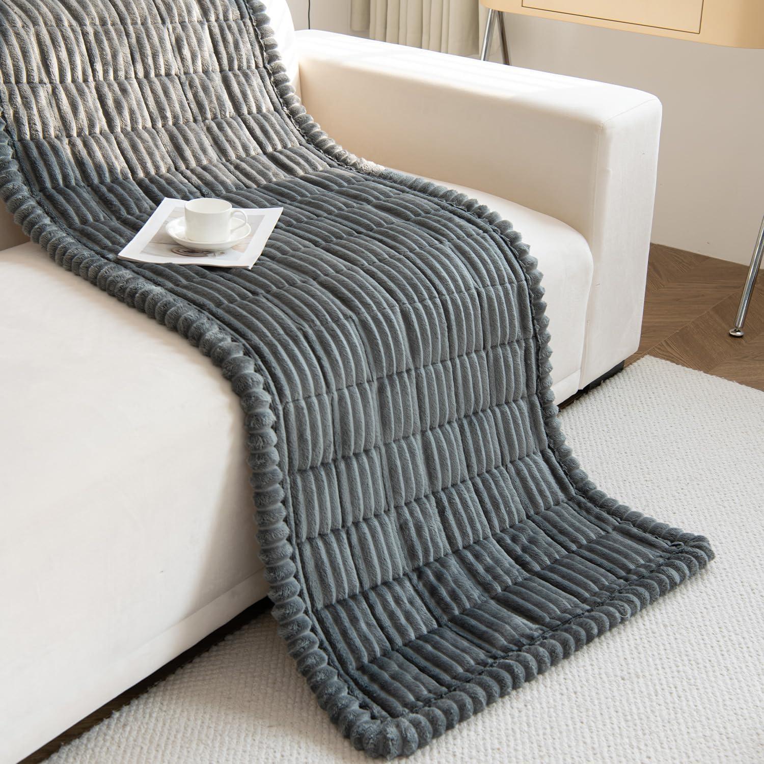 Cubierta Antideslizante para Sofá Gumfolk Gris 68x152 cm