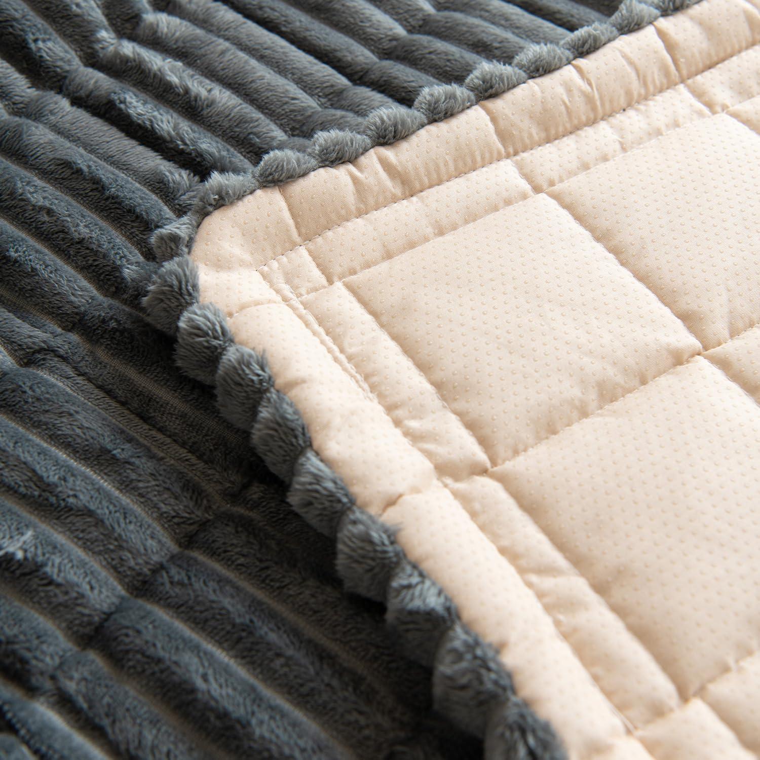 Cubierta Antideslizante para Sofá Gumfolk Gris 68x152 cm