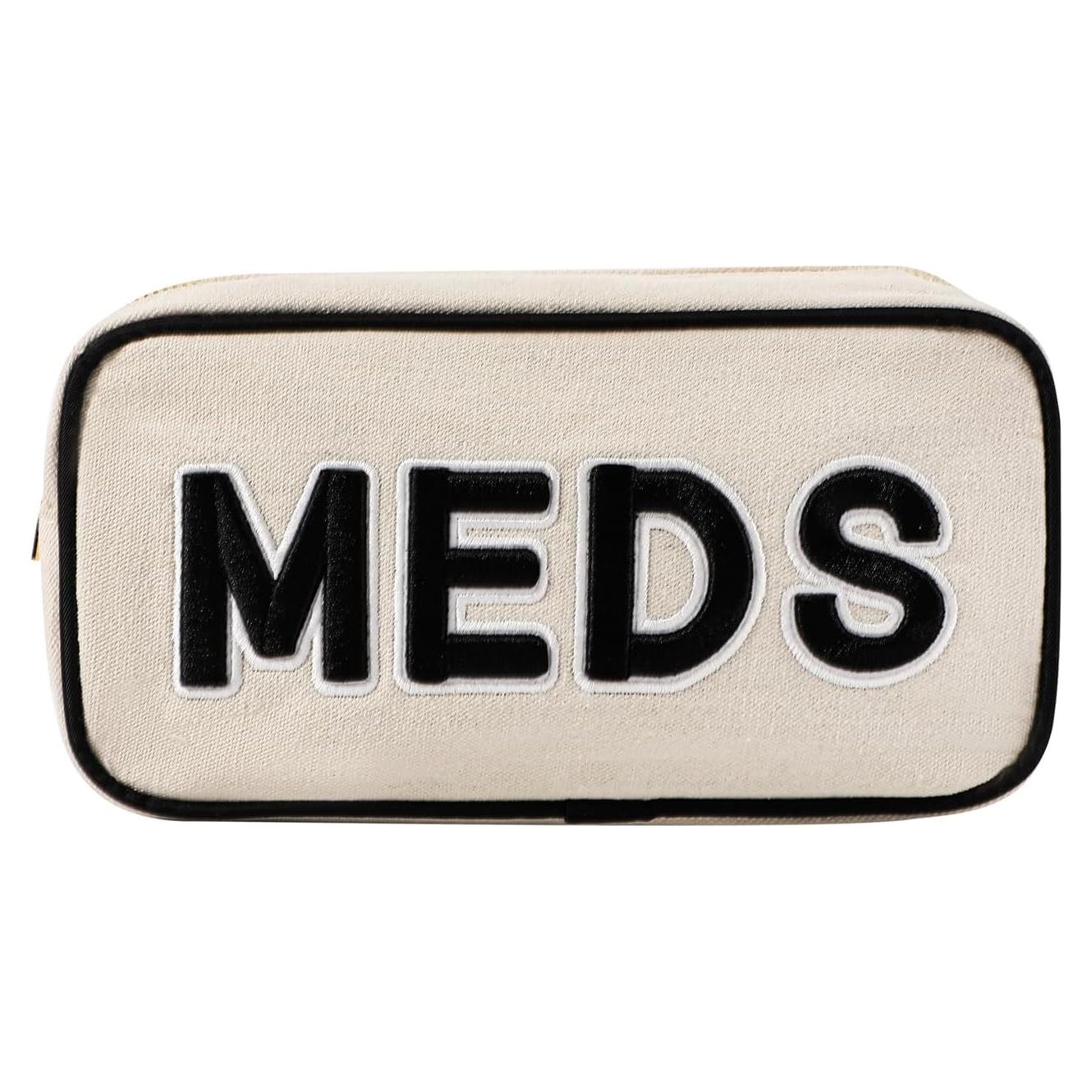 Bolsa de Maquillaje Uekeboag Lona Negra 25x13x6 cm