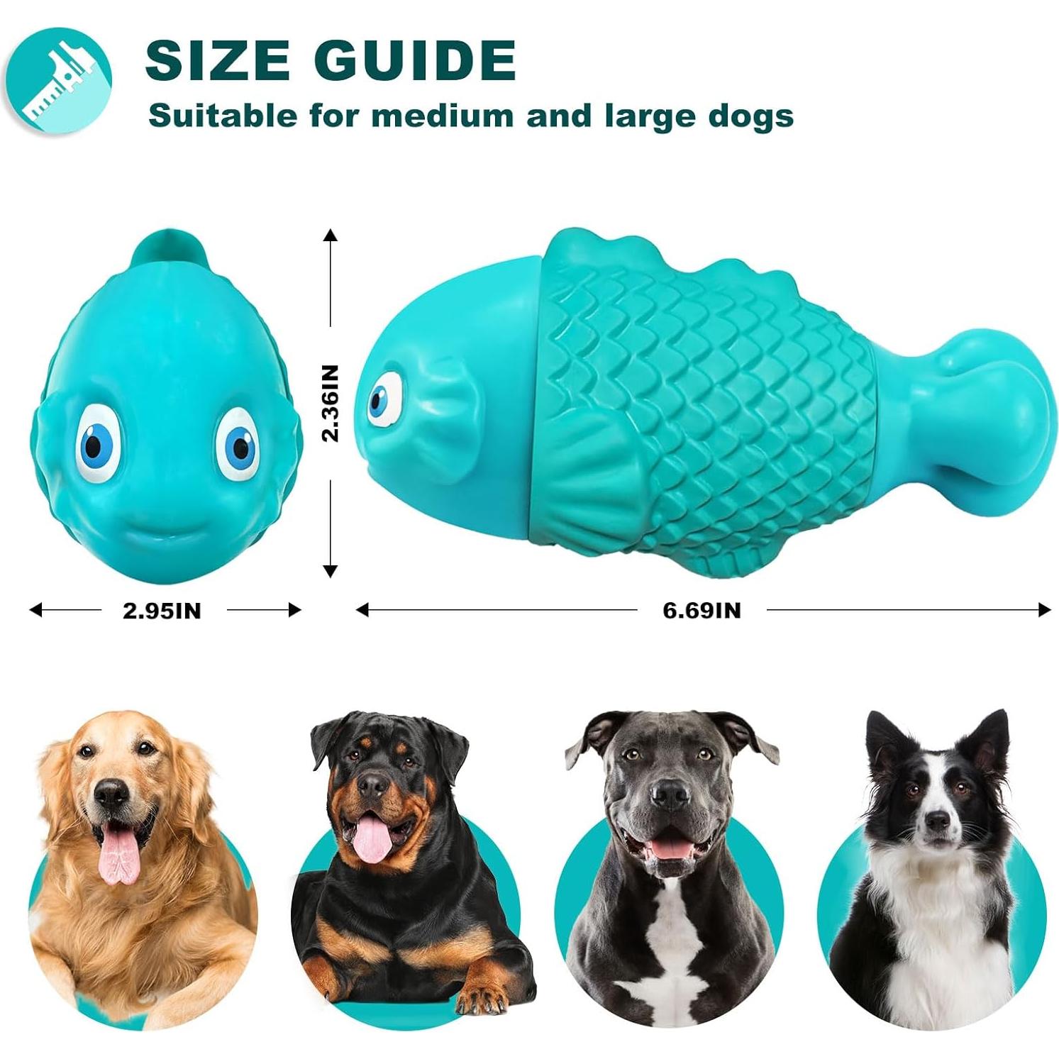 Juguete Masticable para Perros Ujar Pez Nylon 17cm