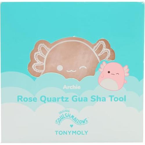 Gua Sha de Cuarzo Rosa TONYMOLY Archie el Axolote - Masaje Facial