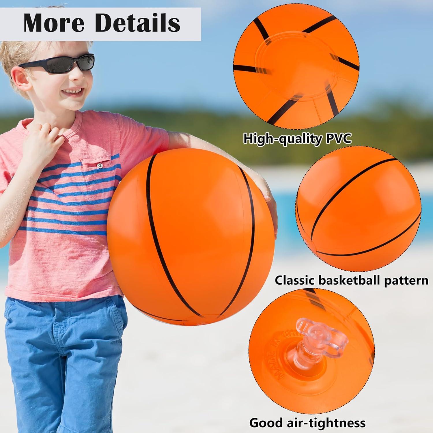 Balones de Baloncesto Inflables Durony 12 Piezas 28 cm