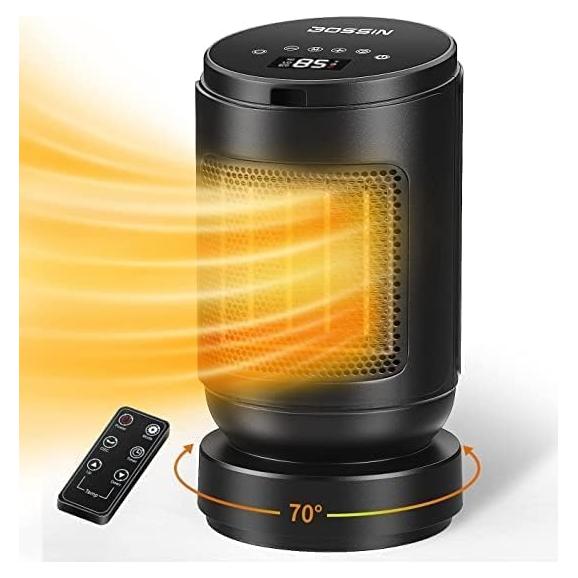 Calefactor eléctrico BOSSIN portátil 1500W con control remoto