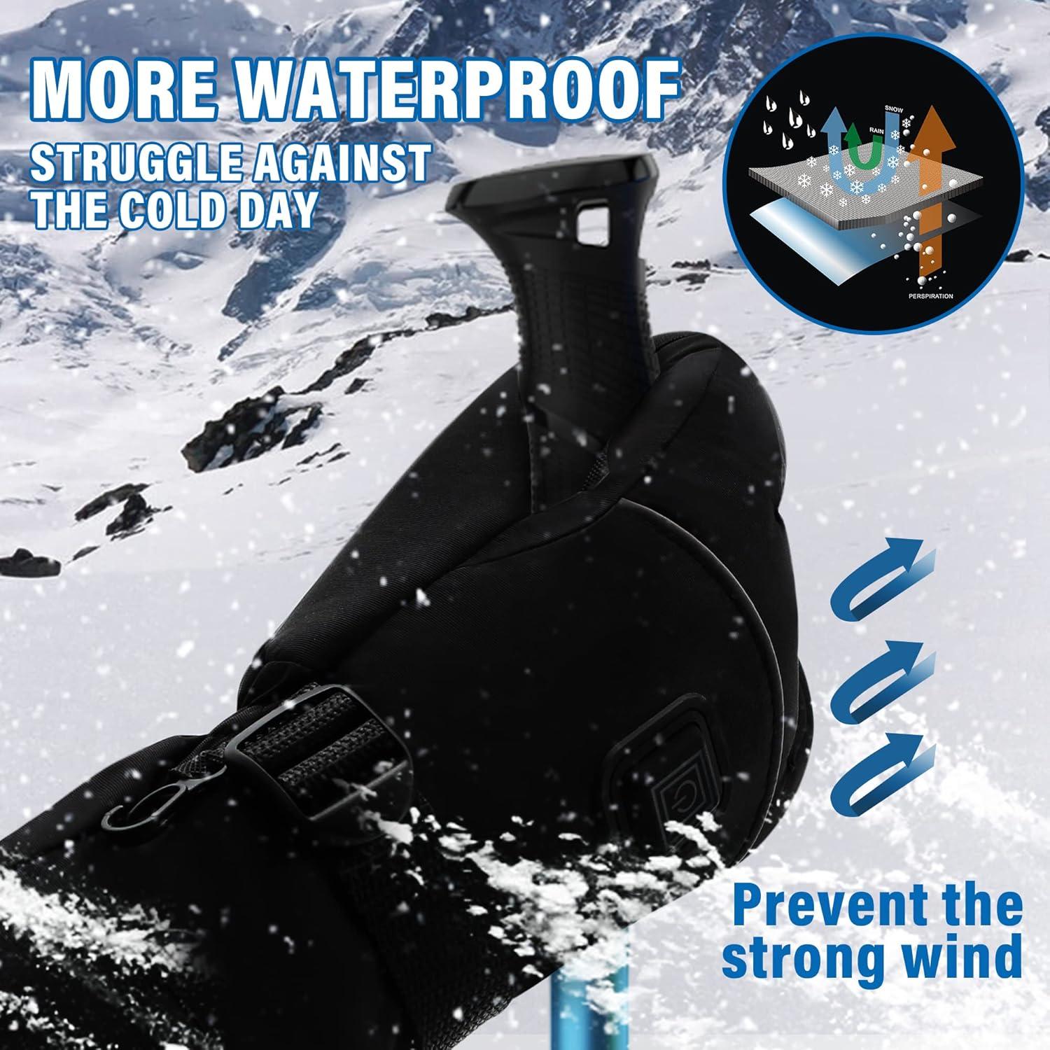 Guantes Calentados Autocastle 7.4V Unisex Impermeables Táctiles