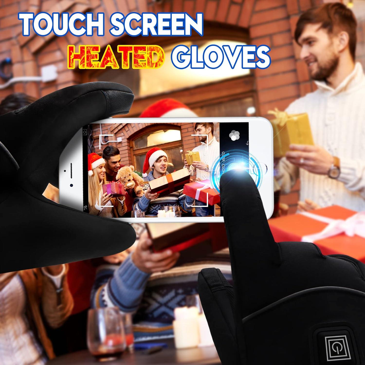 Guantes Calentados Autocastle 7.4V Unisex Impermeables Táctiles