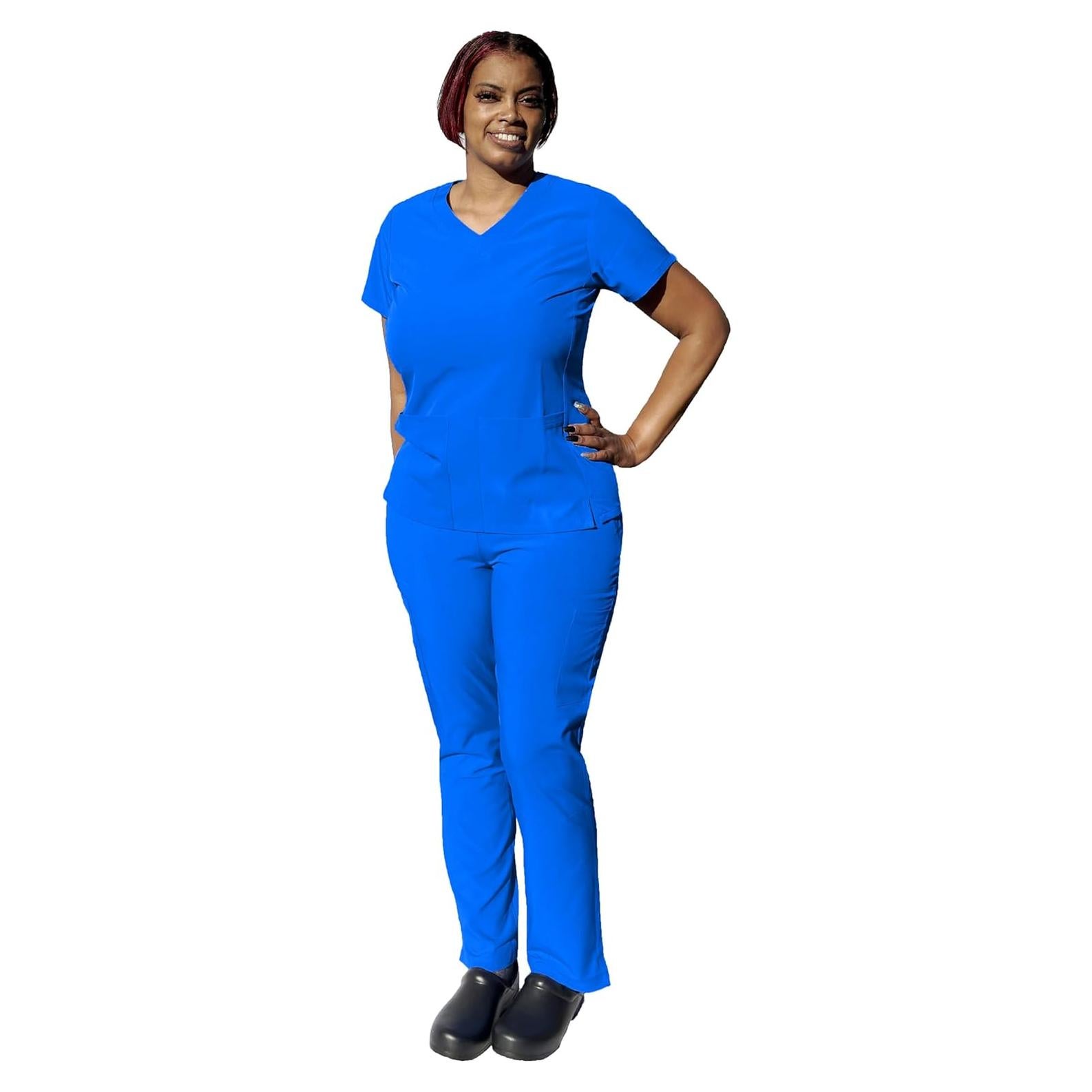 Conjunto de Scrubs YOGAFLEX Angie Uniforms Azul Real X-Small