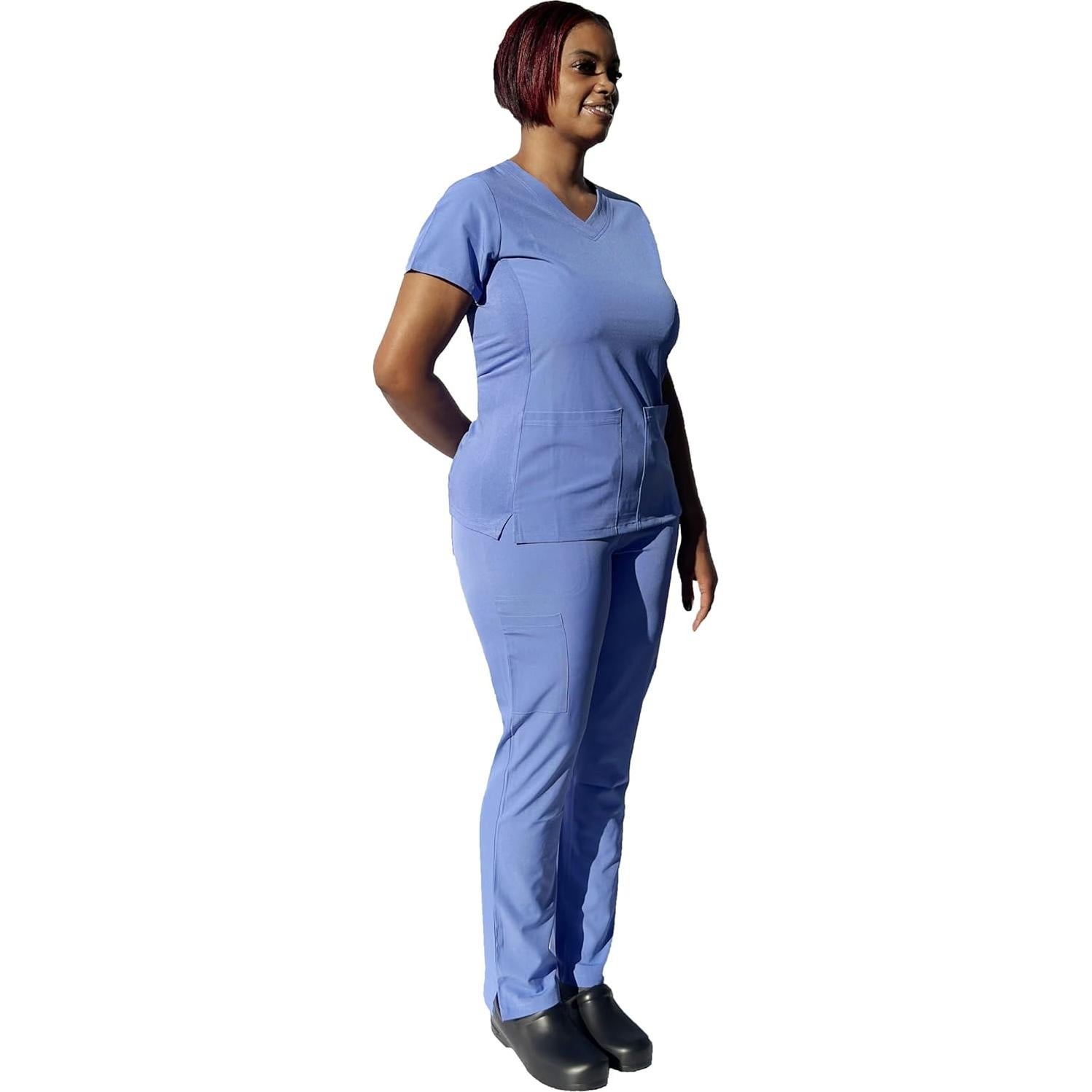 Conjunto de Scrubs YOGAFLEX Angie Uniforms Azul Real X-Small