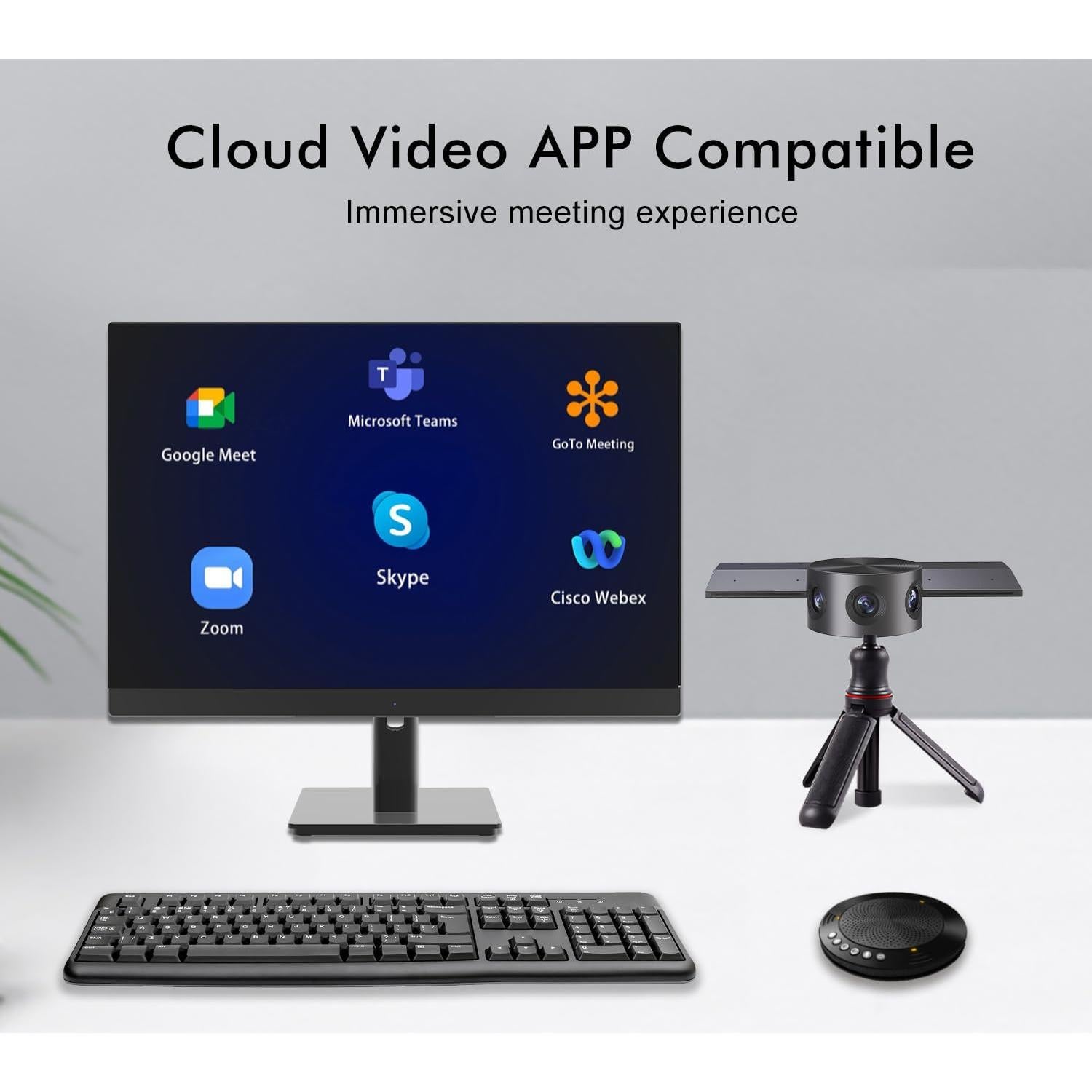 Cámara de Video 180° Meeteasy OF-6A 1080P Plug and Play