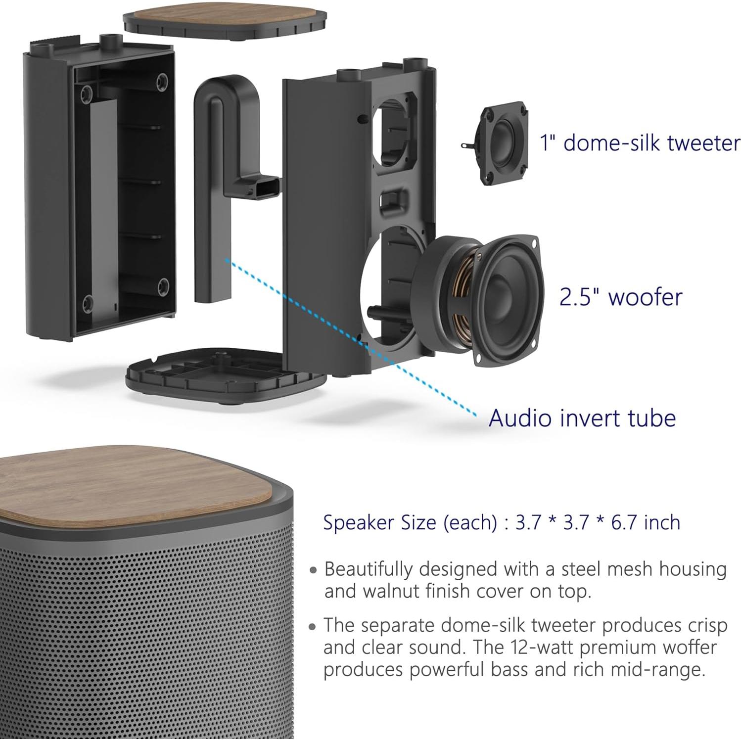 Altavoces Bluetooth KEiiD KD-C02 Estéreo 12W 4 Modos