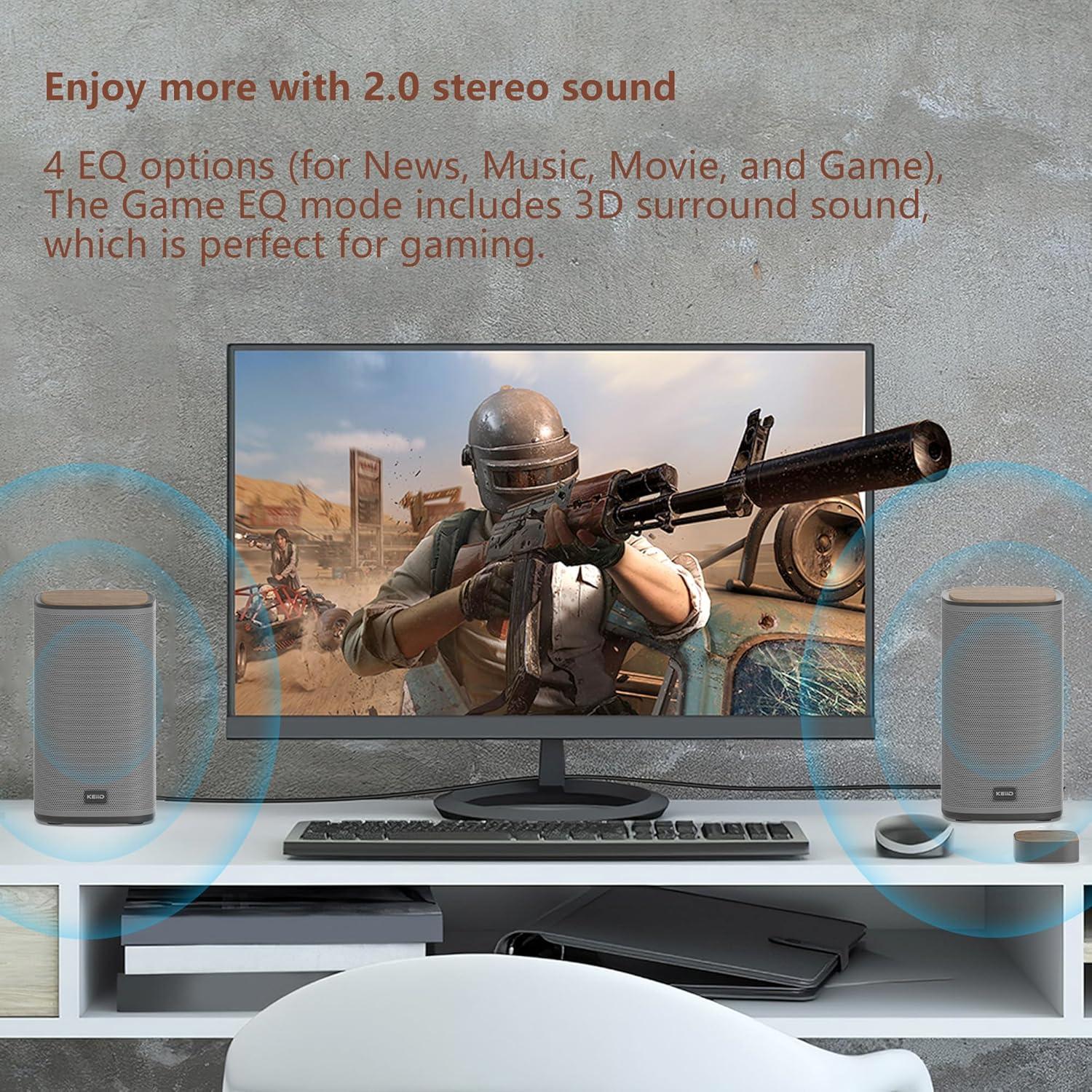 Altavoces Bluetooth KEiiD KD-C02 Estéreo 12W 4 Modos