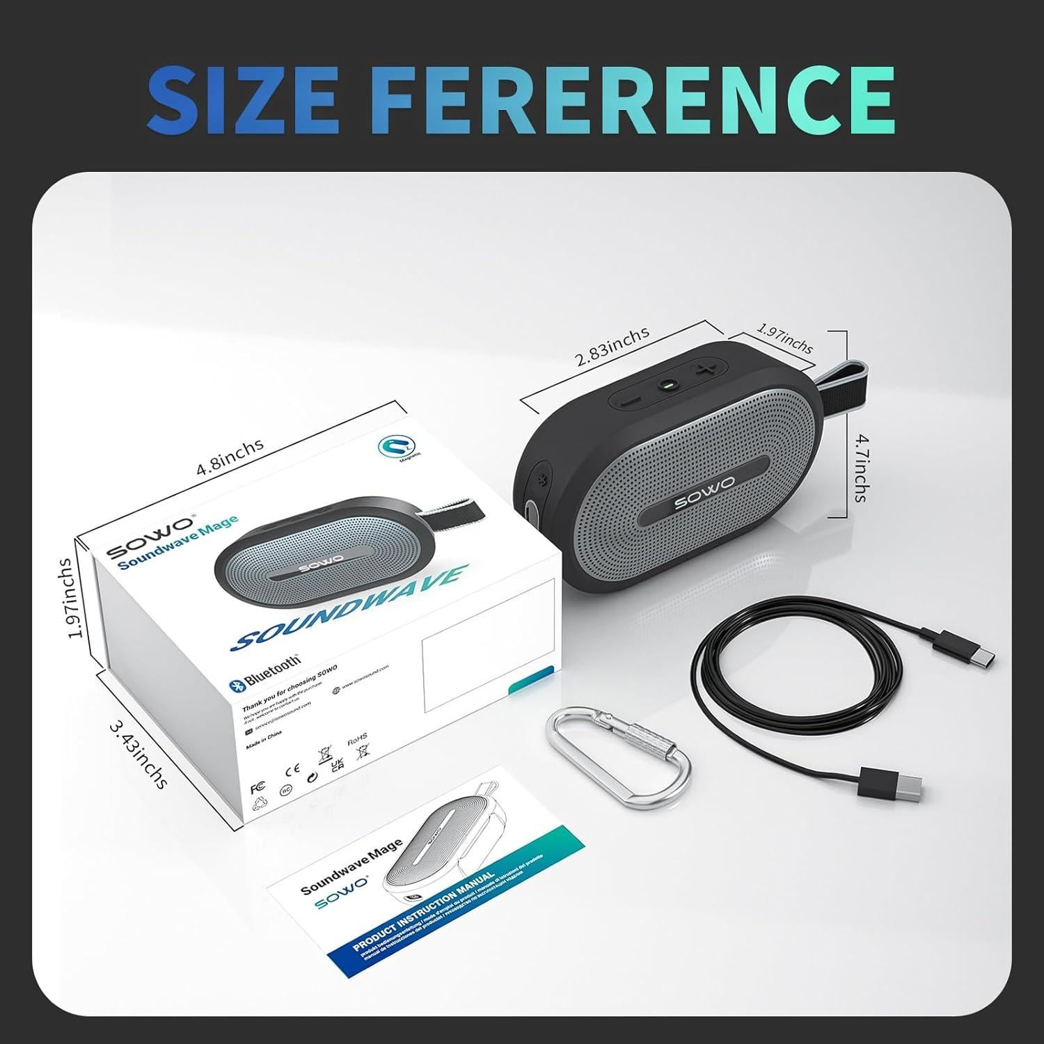 Altavoz Bluetooth SOWO Soundwave Mage Impermeable IP67