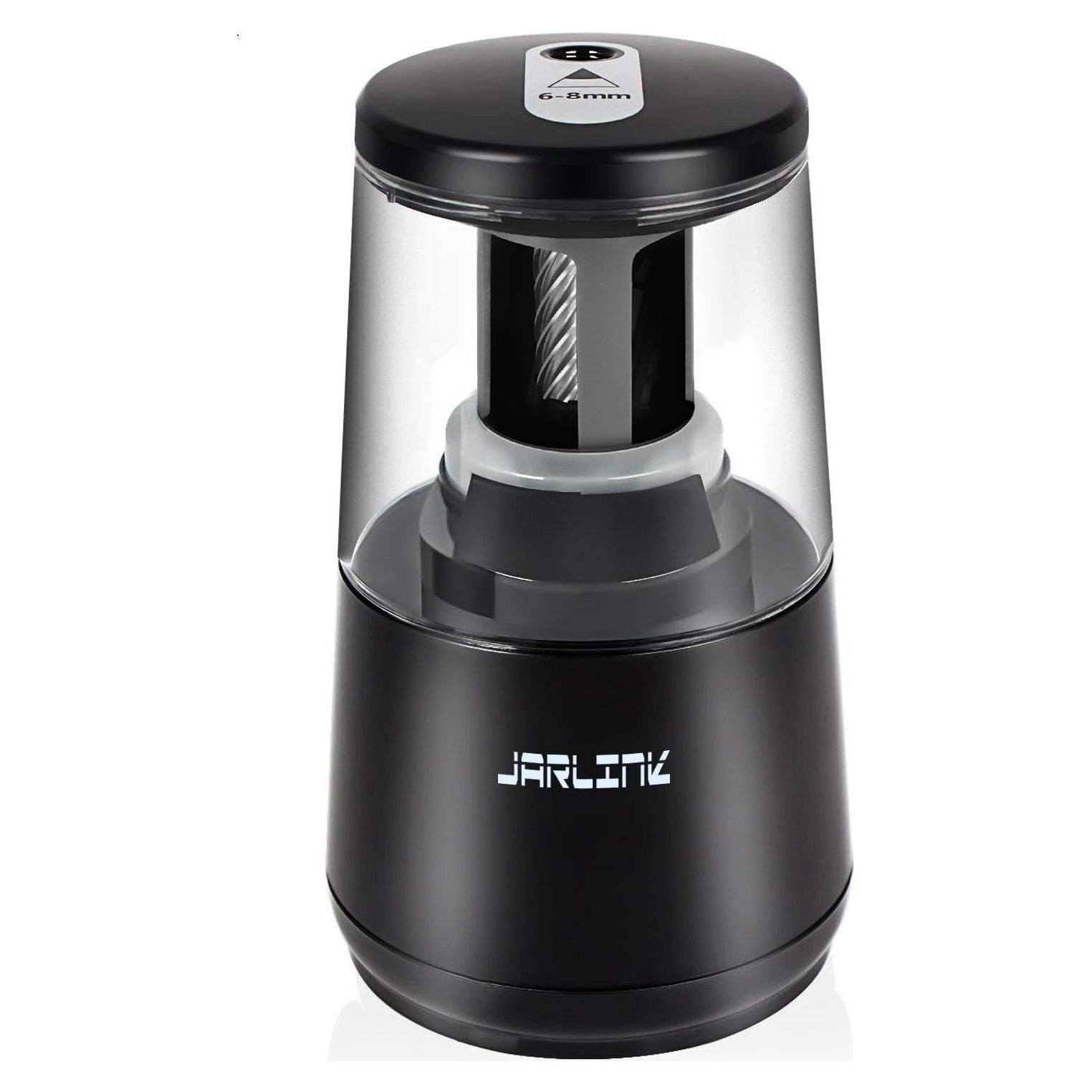 Sacapuntas Eléctrico JARLINK con Parada Automática Negro