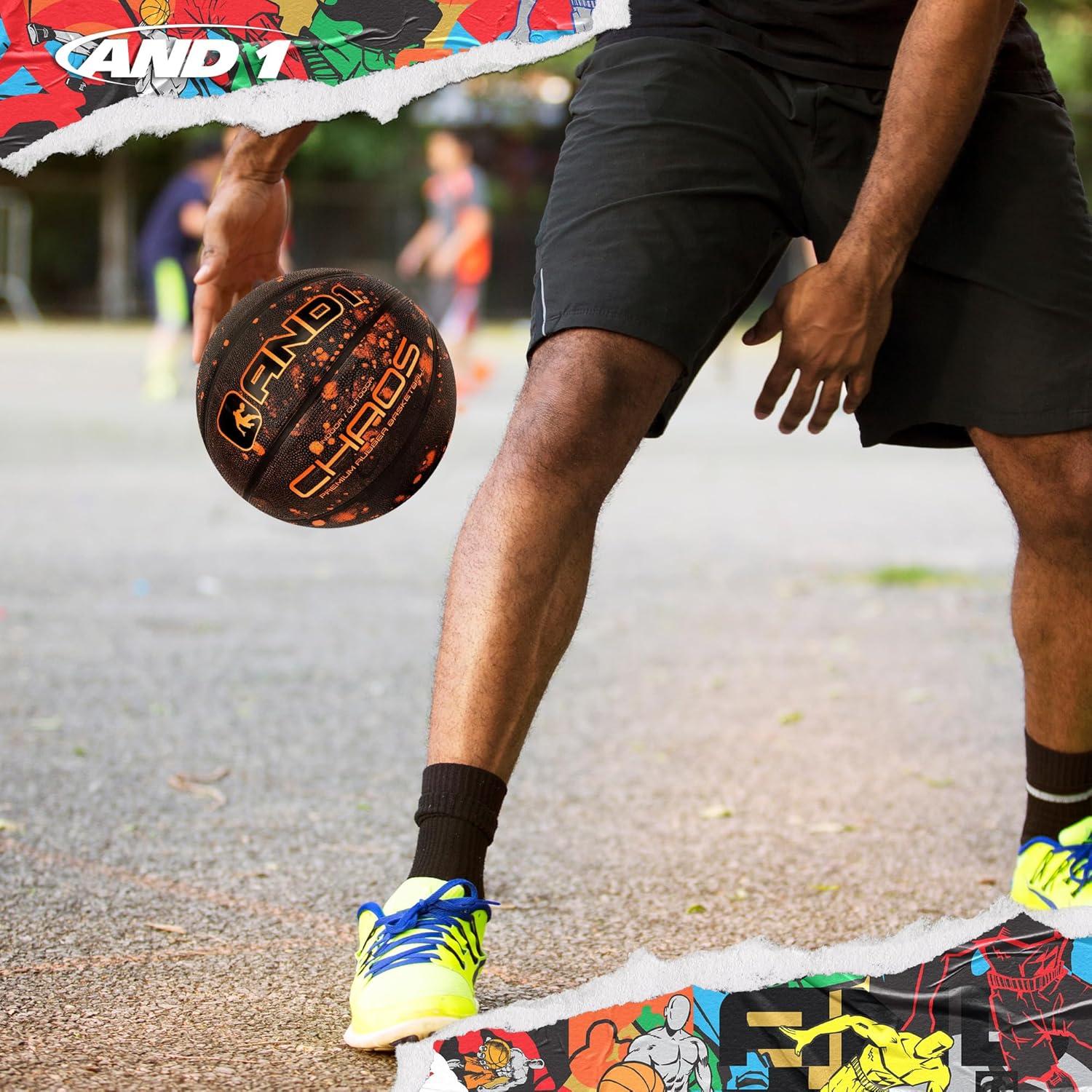 Balón de Baloncesto AND1 Caos Tamaño 7 Goma Duradera