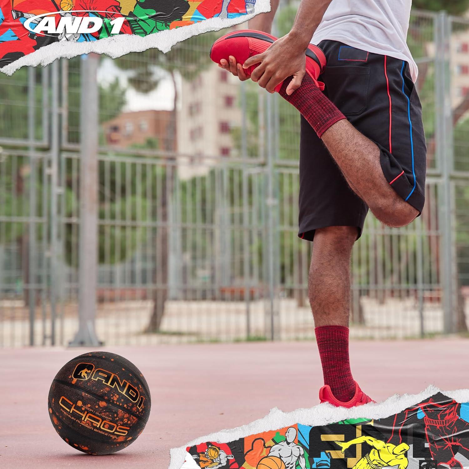 Balón de Baloncesto AND1 Caos Tamaño 7 Goma Duradera