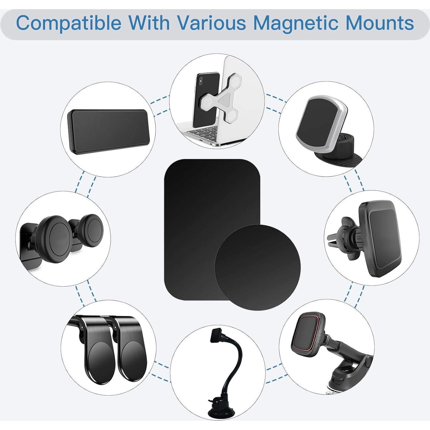 Placa de Metal OWLKELA para Soporte Magnético de Teléfono - 10 Piezas