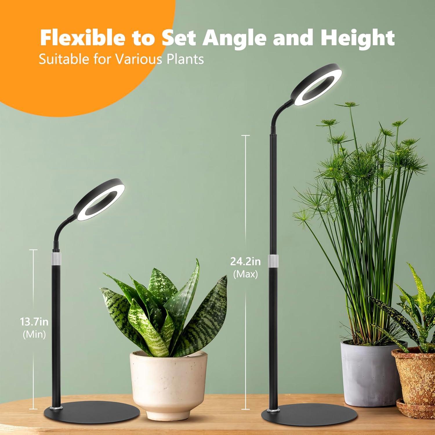 Luz de Crecimiento para Plantas Vsoke DeskRinBla 60 LEDs