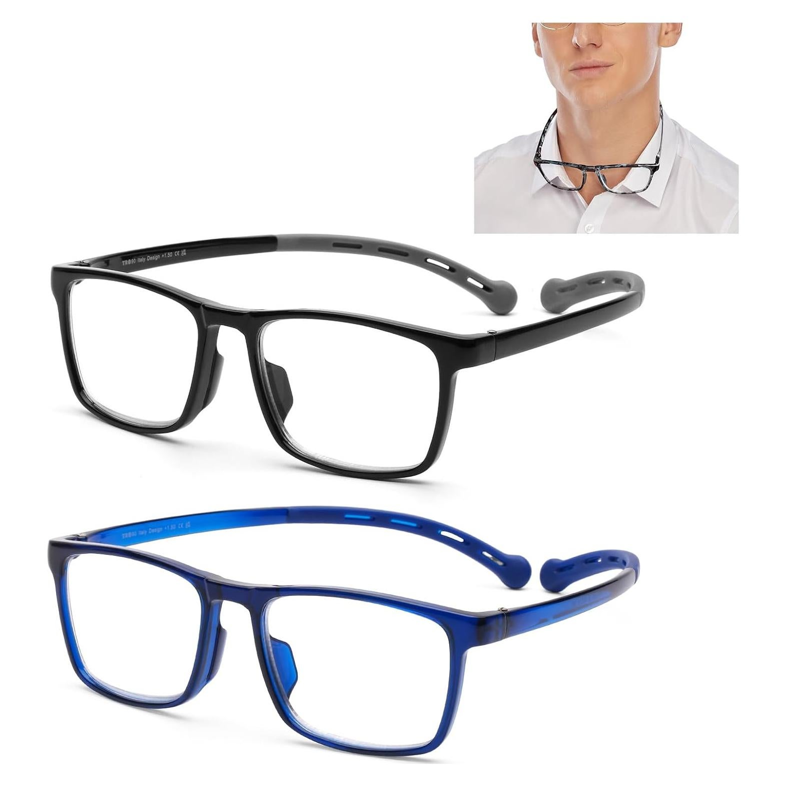 Gafas de Lectura Colgantes AQWANO 1.0x TR90 Antirreflejo