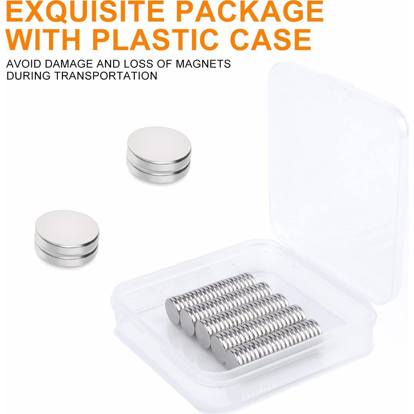 Imanes de Neodimio DIYMAG 100 Pcs 10x2mm para Manualidades