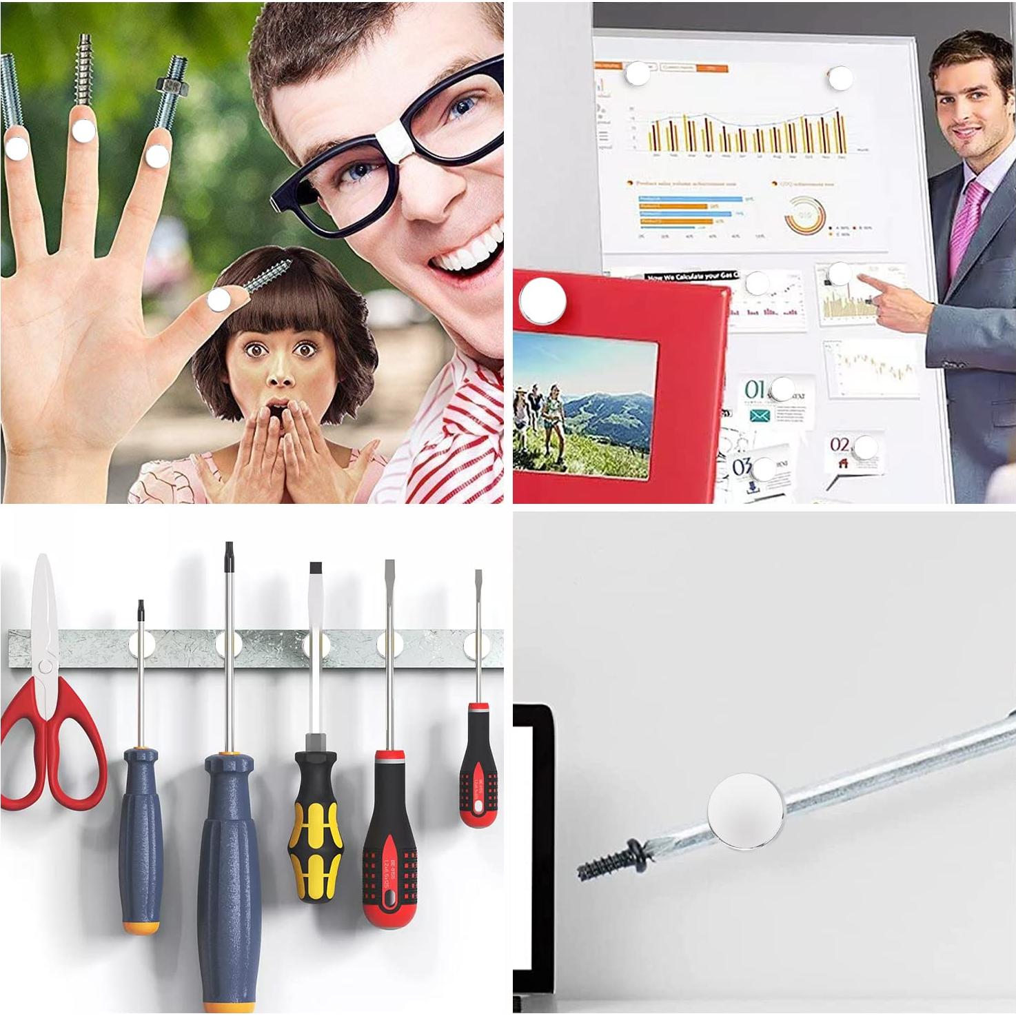 Imanes de Neodimio DIYMAG 100 Pcs 10x2mm para Manualidades