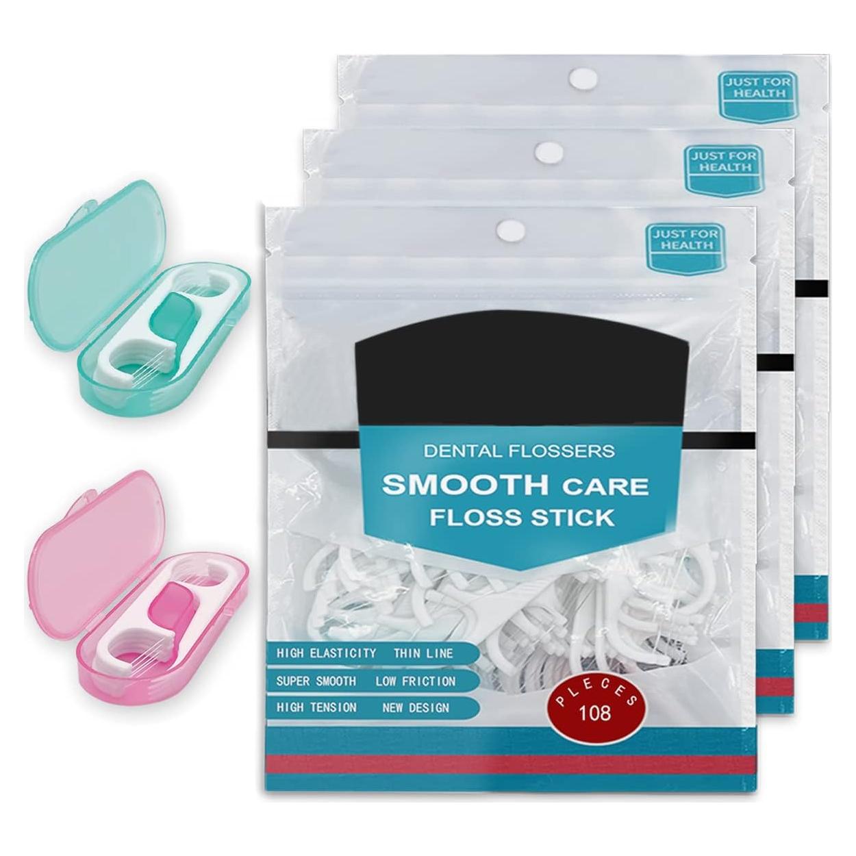 Palillos de Hilo Dental Esimple - 324 Unidades con Estuche de Viaje