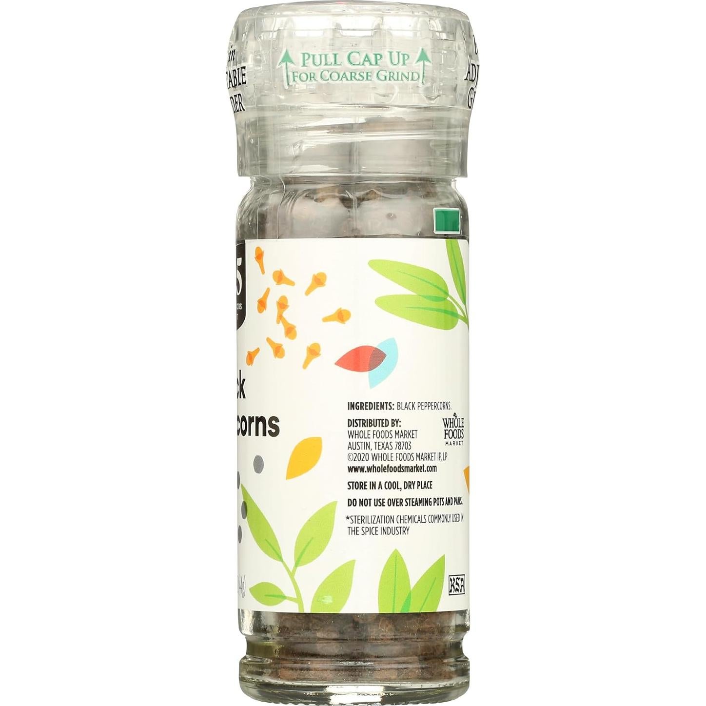 Molinillo de Pimienta Negra 365 Whole Foods 44g