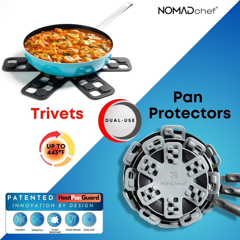 Protectores de Silicona 4 Piezas NOMADCHEF 31.75cm Antideslizante