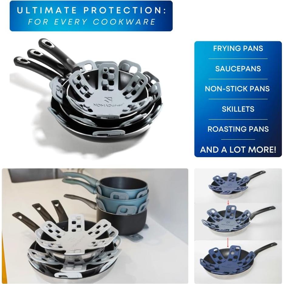 Protectores de Silicona 4 Piezas NOMADCHEF 31.75cm Antideslizante