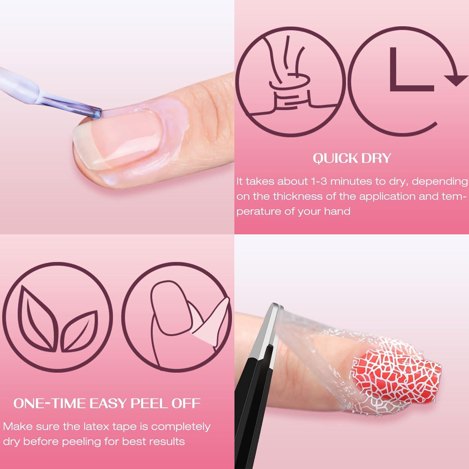 DR.MODE Láttex Líquido para Uñas 30ML Secado Rápido Set 3