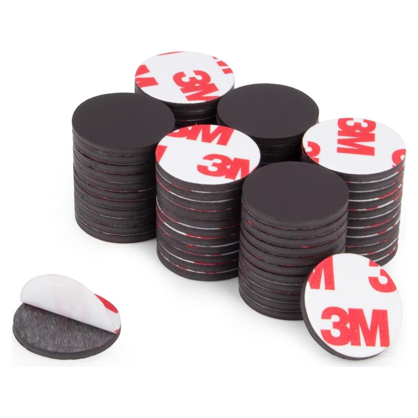 Imanes redondos adhesivos 3M Towjug 30 piezas 2,03 cm