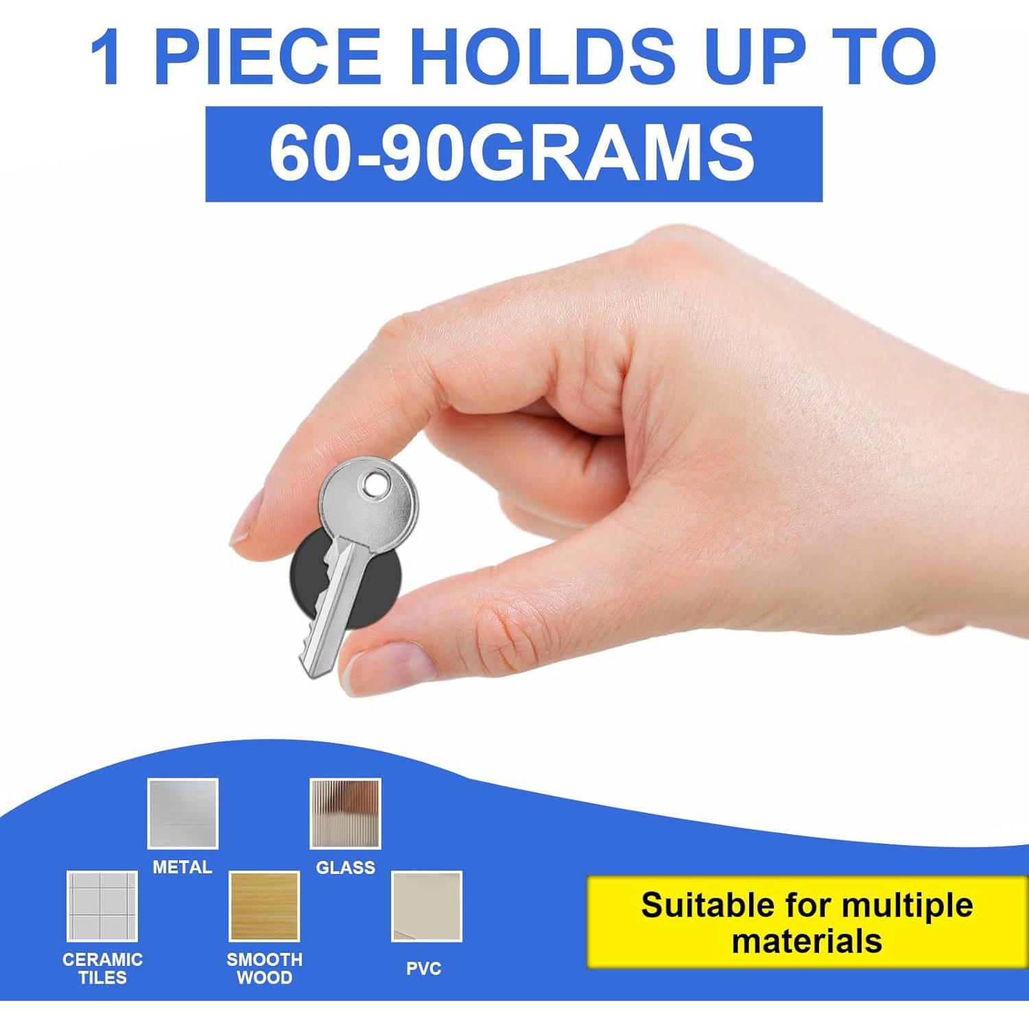 Imanes redondos adhesivos 3M Towjug 30 piezas 2,03 cm