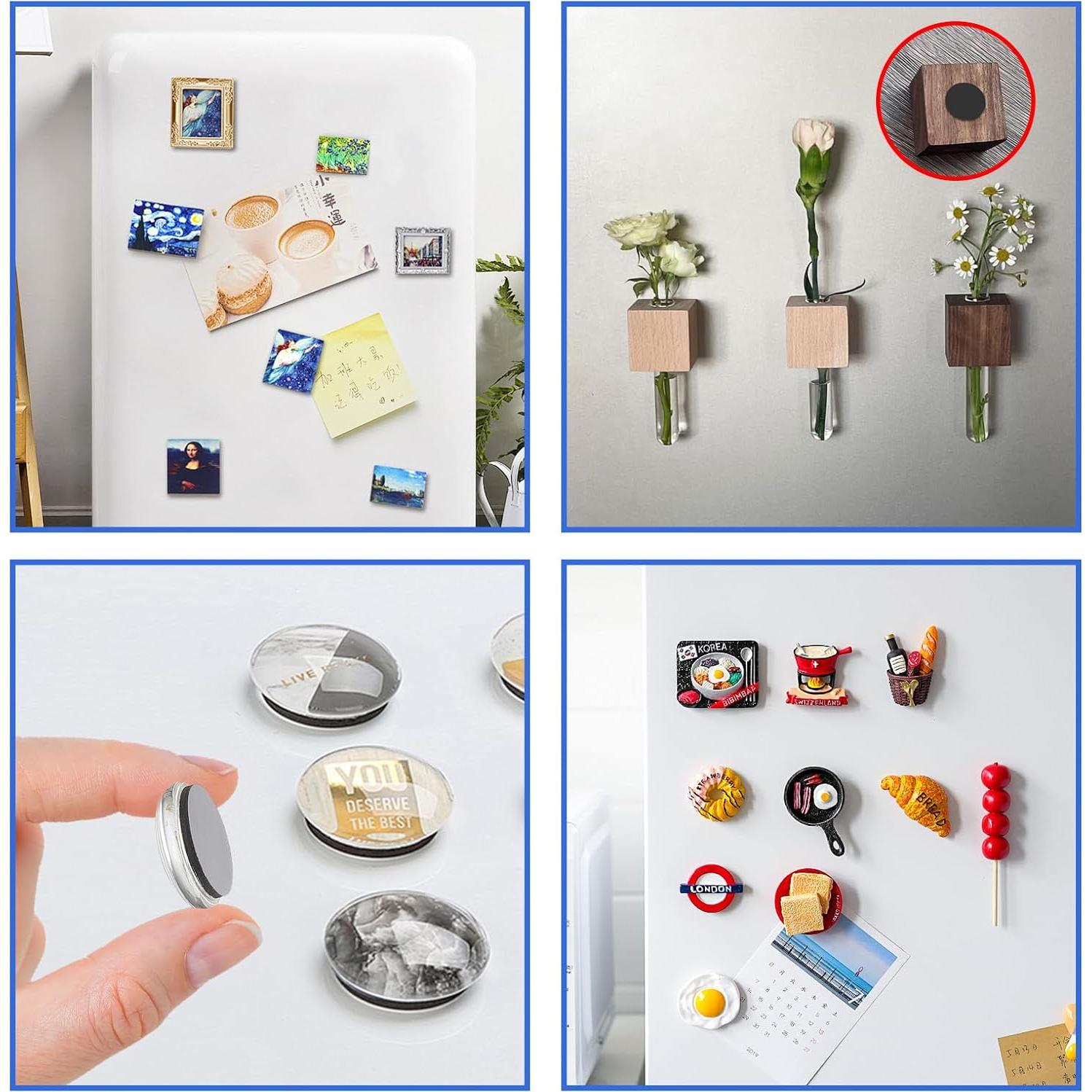 Imanes redondos adhesivos 3M Towjug 30 piezas 2,03 cm