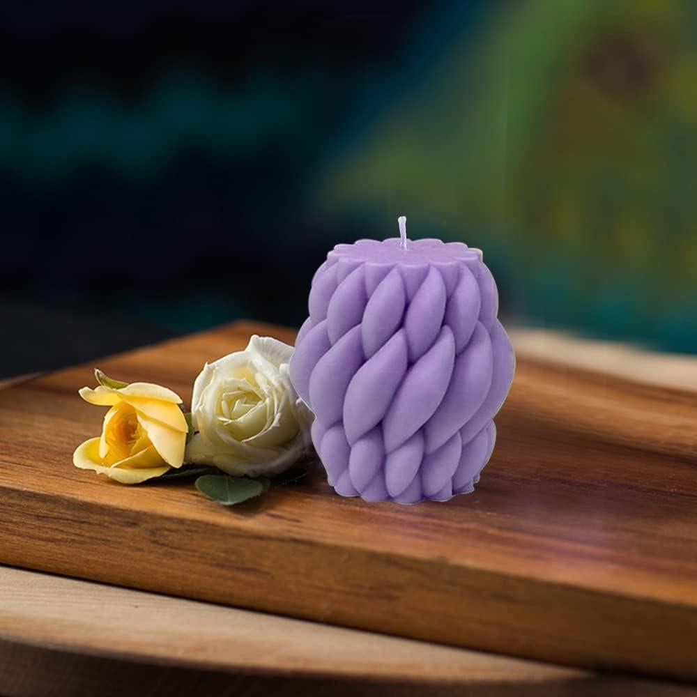 Molde de Vela 3D Silicona Metulip Geométrico 9.4x8.4cm