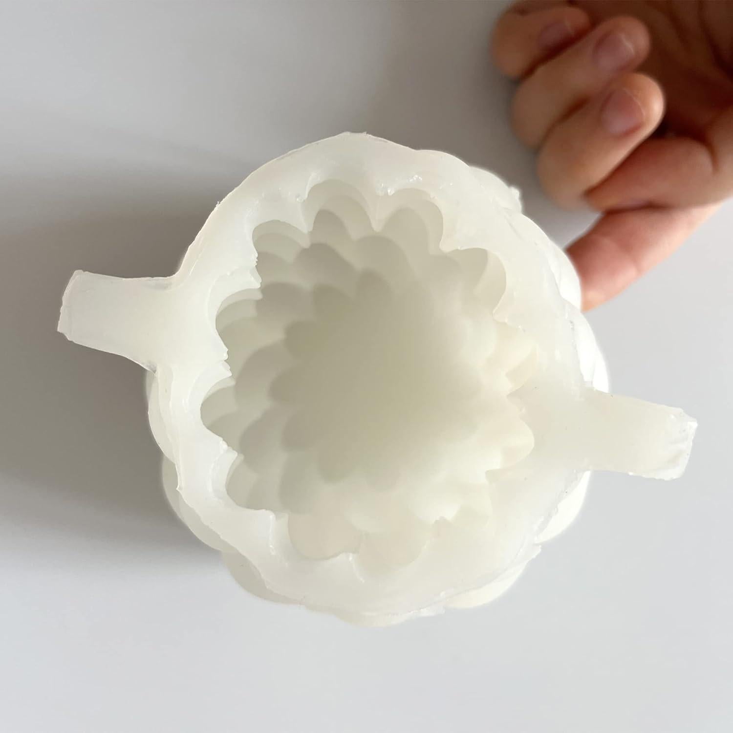 Molde de Vela 3D Silicona Metulip Geométrico 9.4x8.4cm