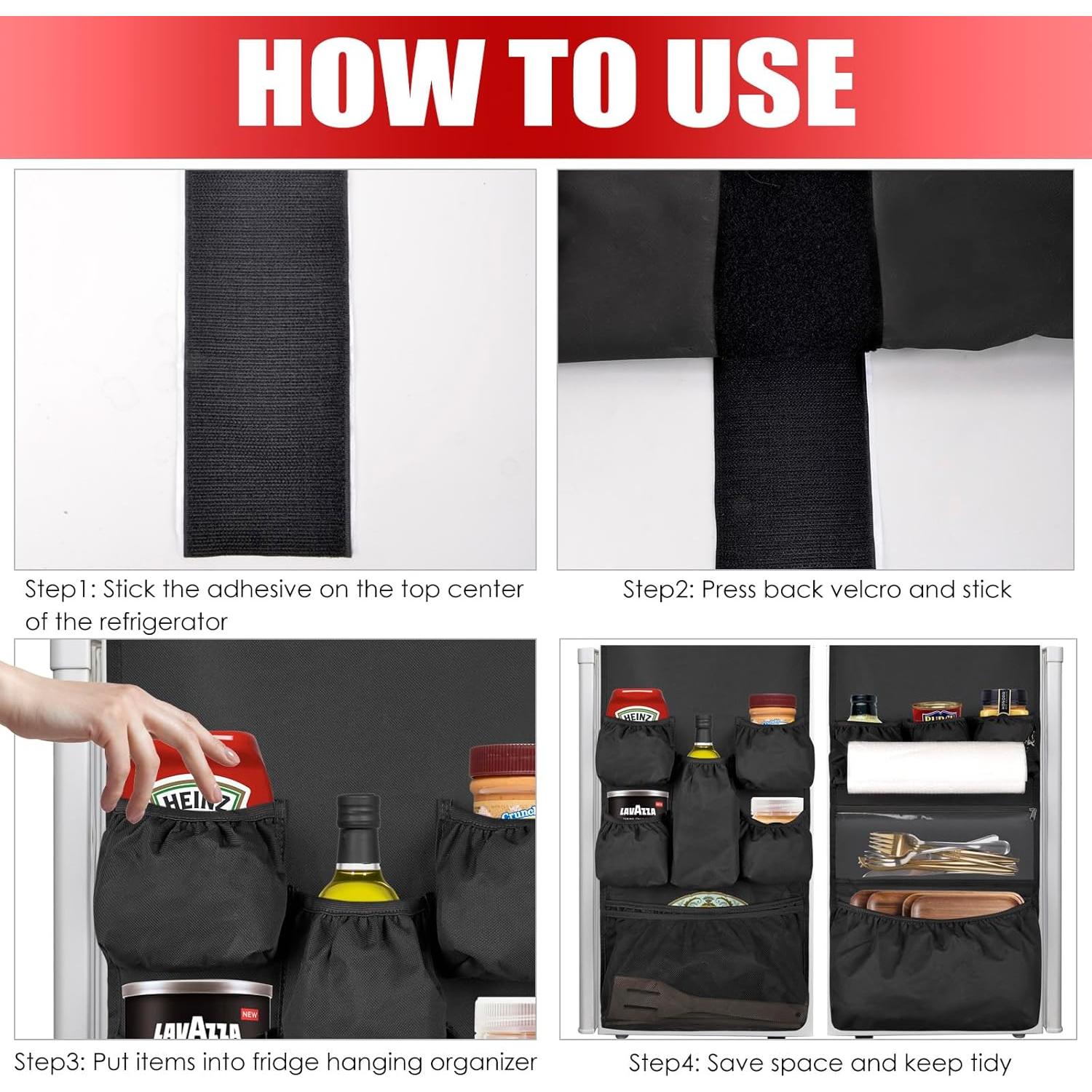 Organizador Colgante para Mini Refrigerador ChezMax 12 Bolsillos