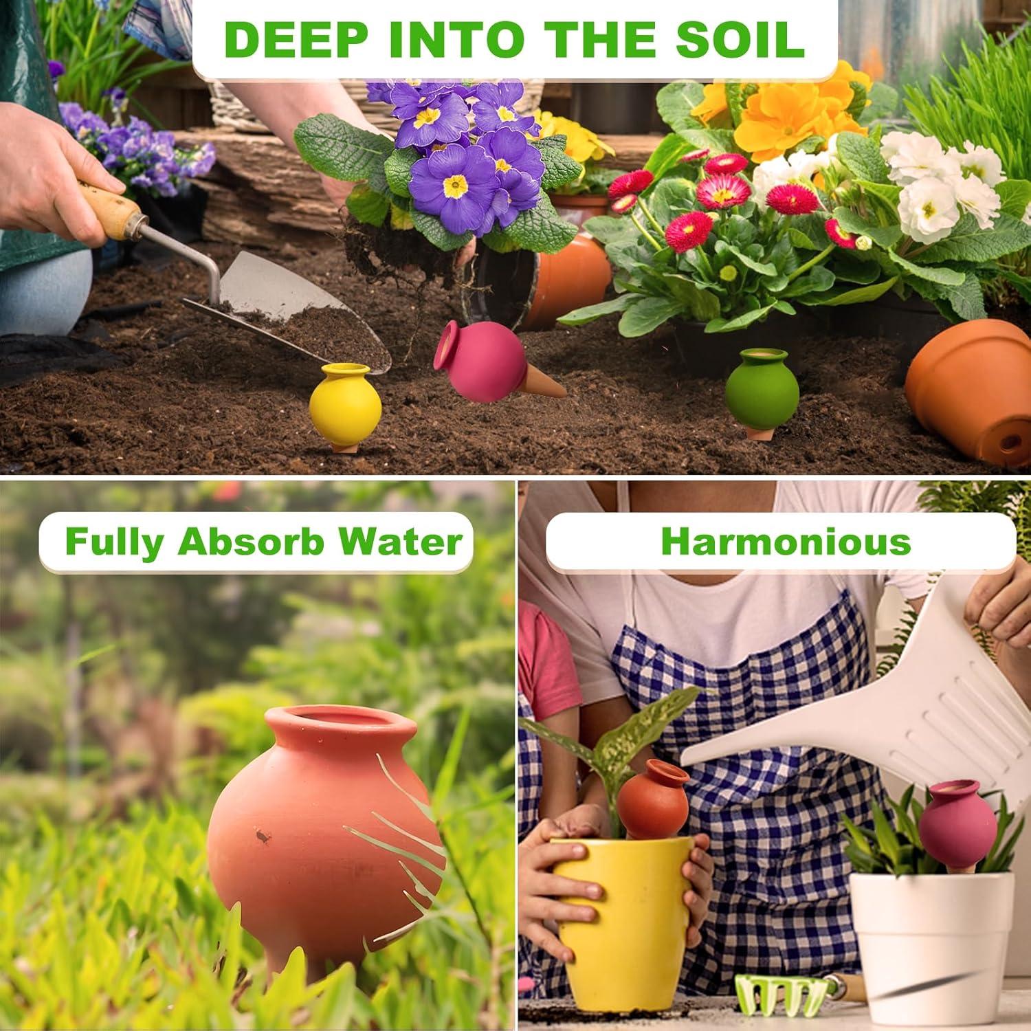 Picos de Autorriego Tuzinano de Terracota 4 Piezas