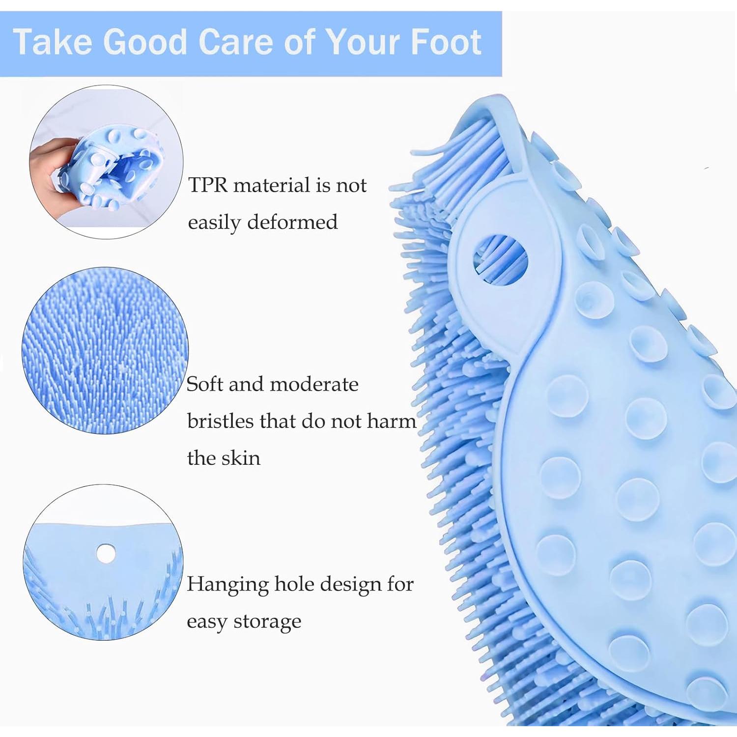 Alfombrilla Exfoliante de Silicona Easkite para Pies y Espalda