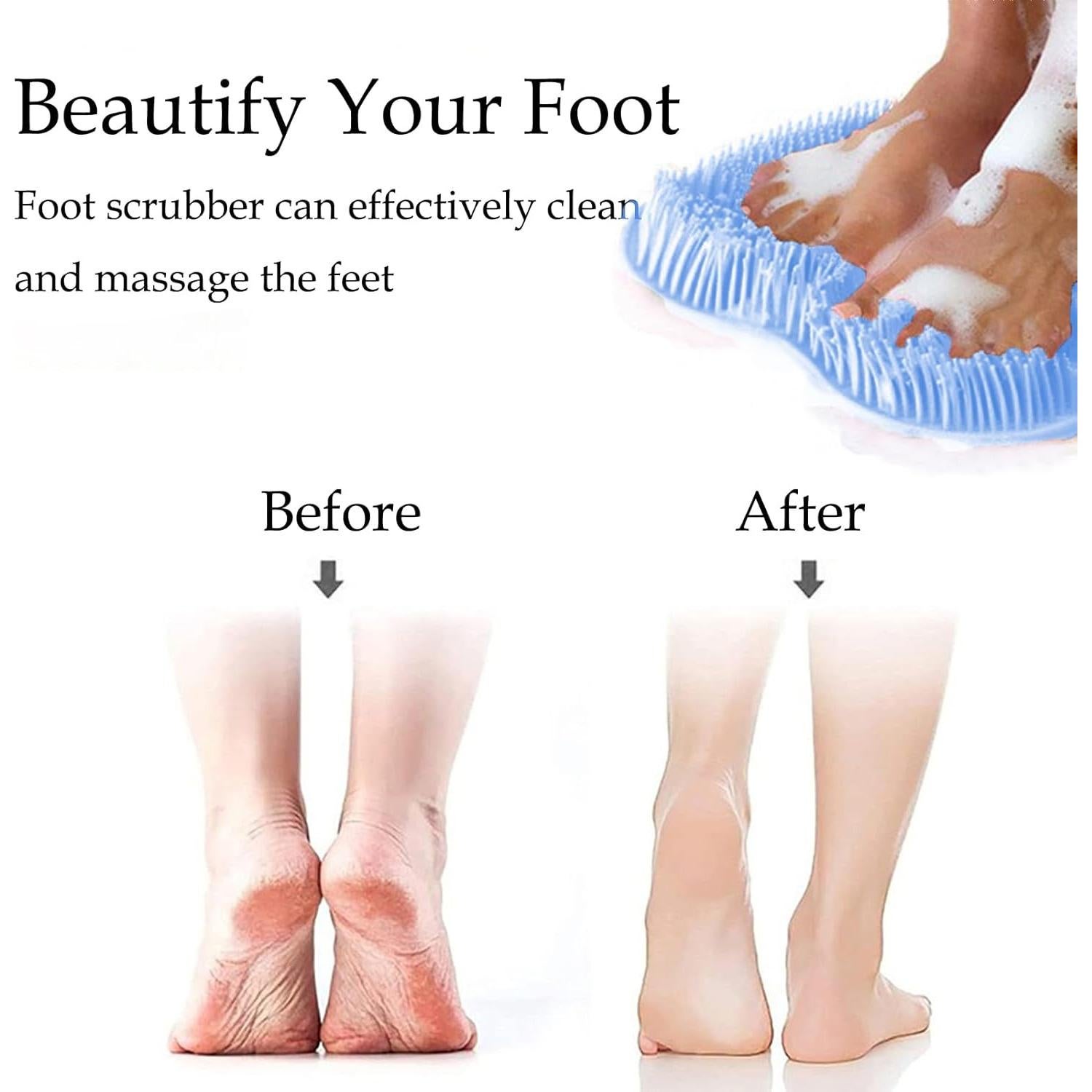 Alfombrilla Exfoliante de Silicona Easkite para Pies y Espalda