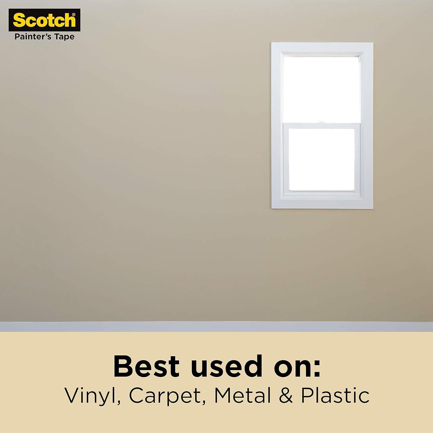 Cinta de Enmascarar Scotch 1.8 cm x 54.9 m, Adhesivo Fuerte