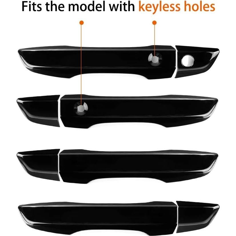 Cubiertas de Manija de Puerta Thenice para Honda Civic 10ª Gen - Negro