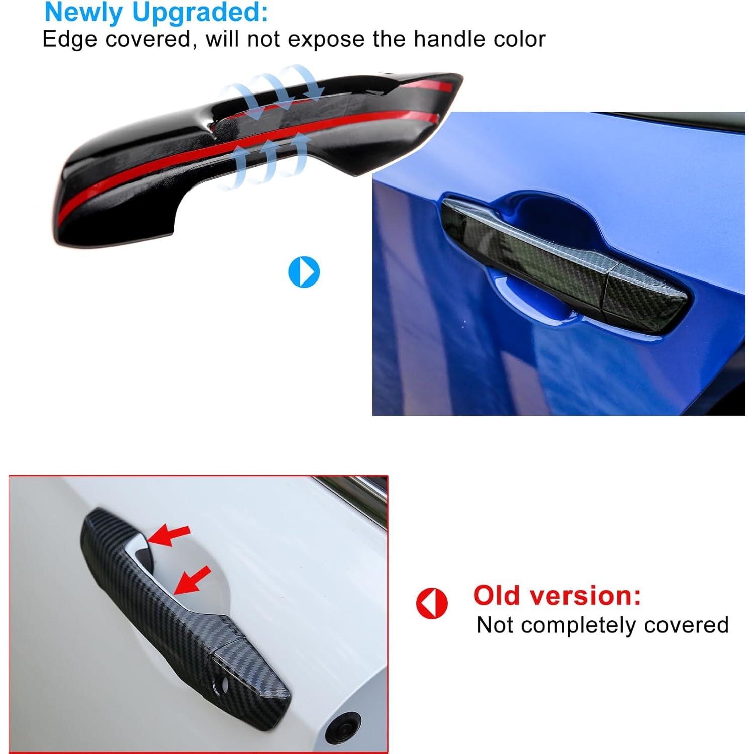 Cubiertas de Manija de Puerta Thenice para Honda Civic 10ª Gen - Negro