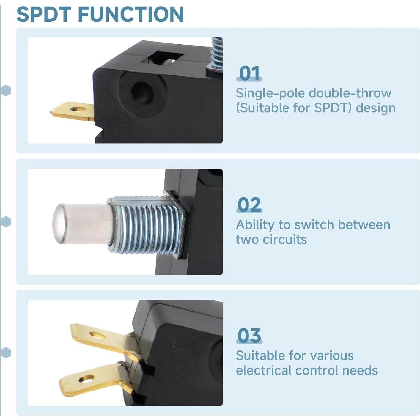 Micro Interruptor Numano SPDT 15A 250V con Resorte