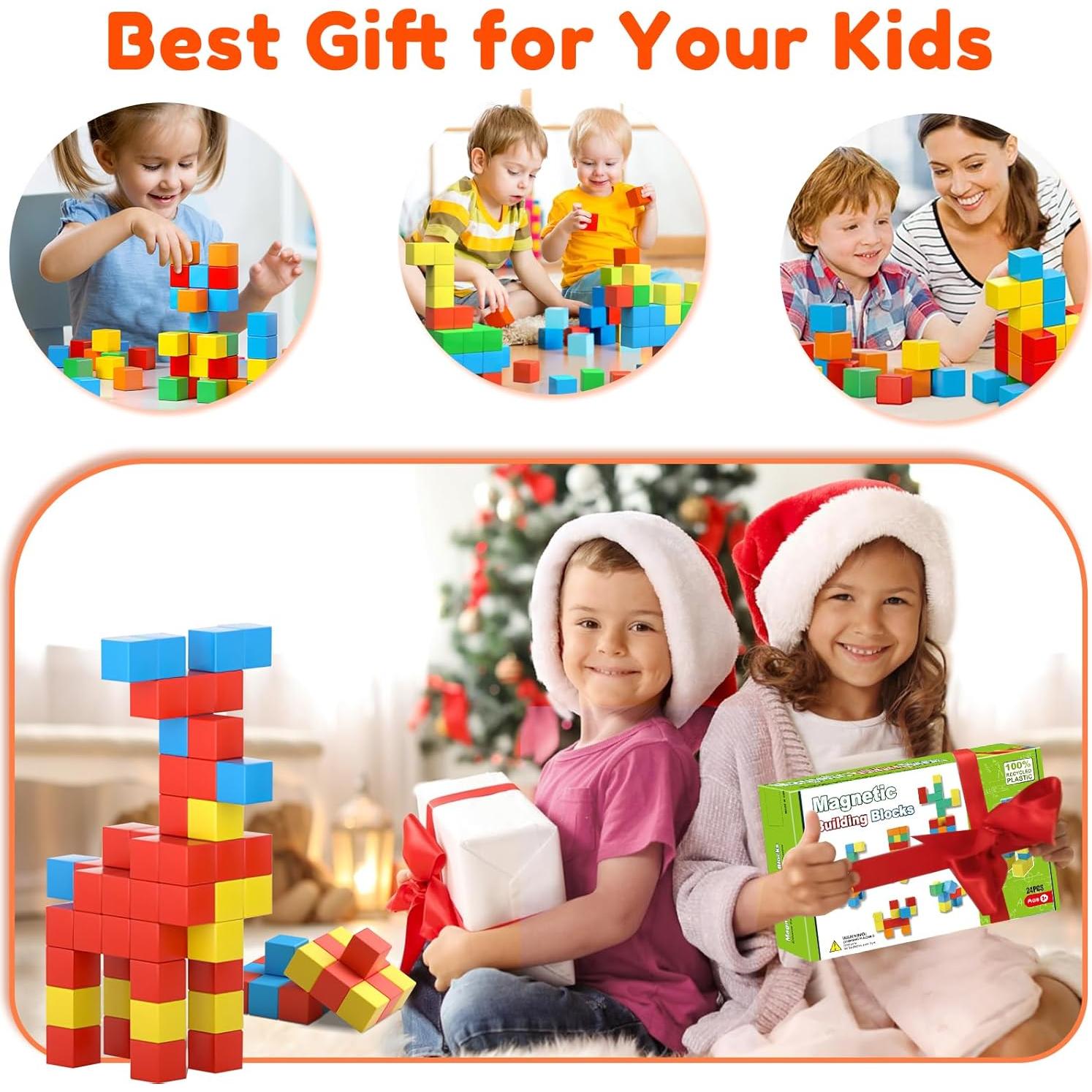 Bloques Magnéticos Feoxialy 32pcs 3,61 cm Juguetes Niños