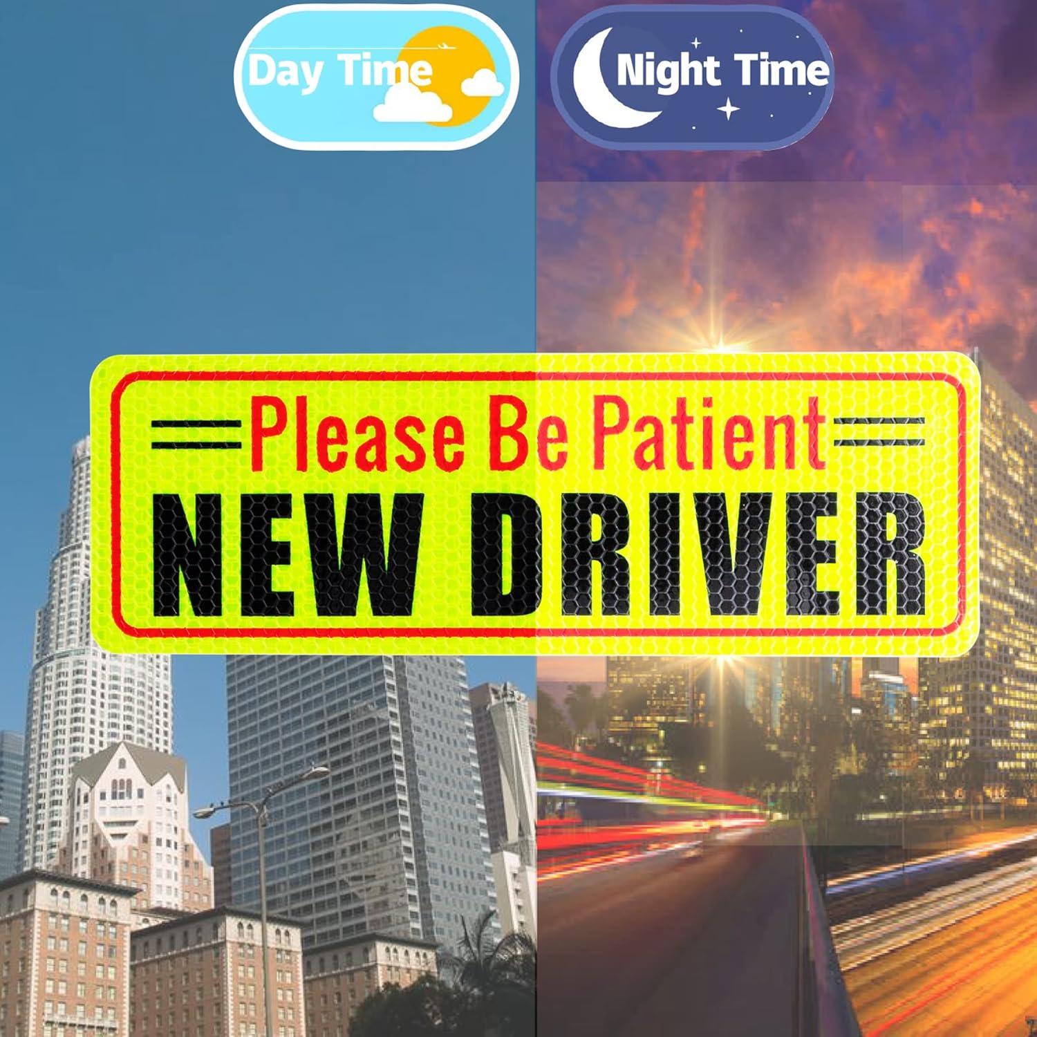 Imán Reflectivo para Nuevo Conductor SINGARO - 3 Piezas