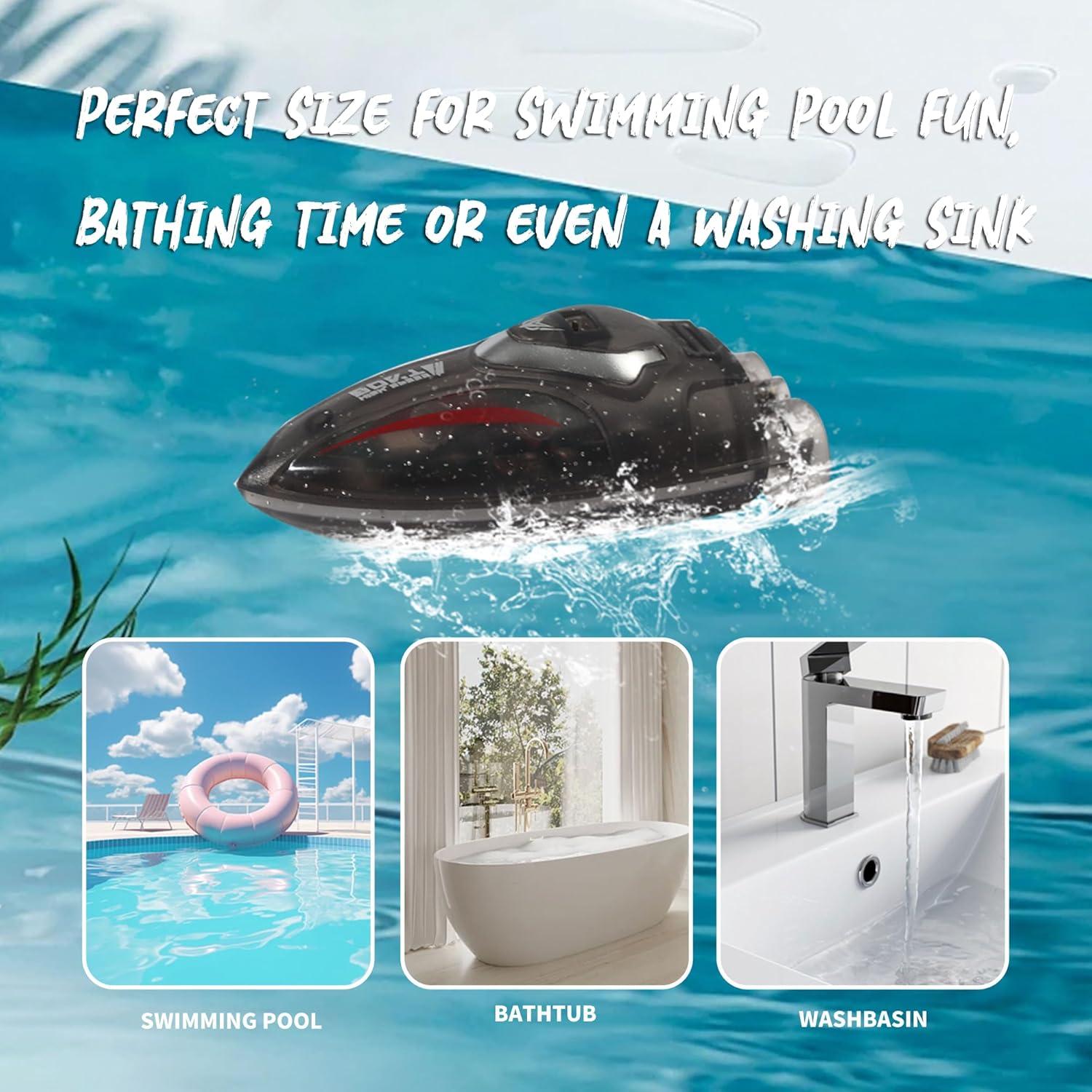 Mini Barco RC PowerTRC 360° Rotativo Batería Recargable